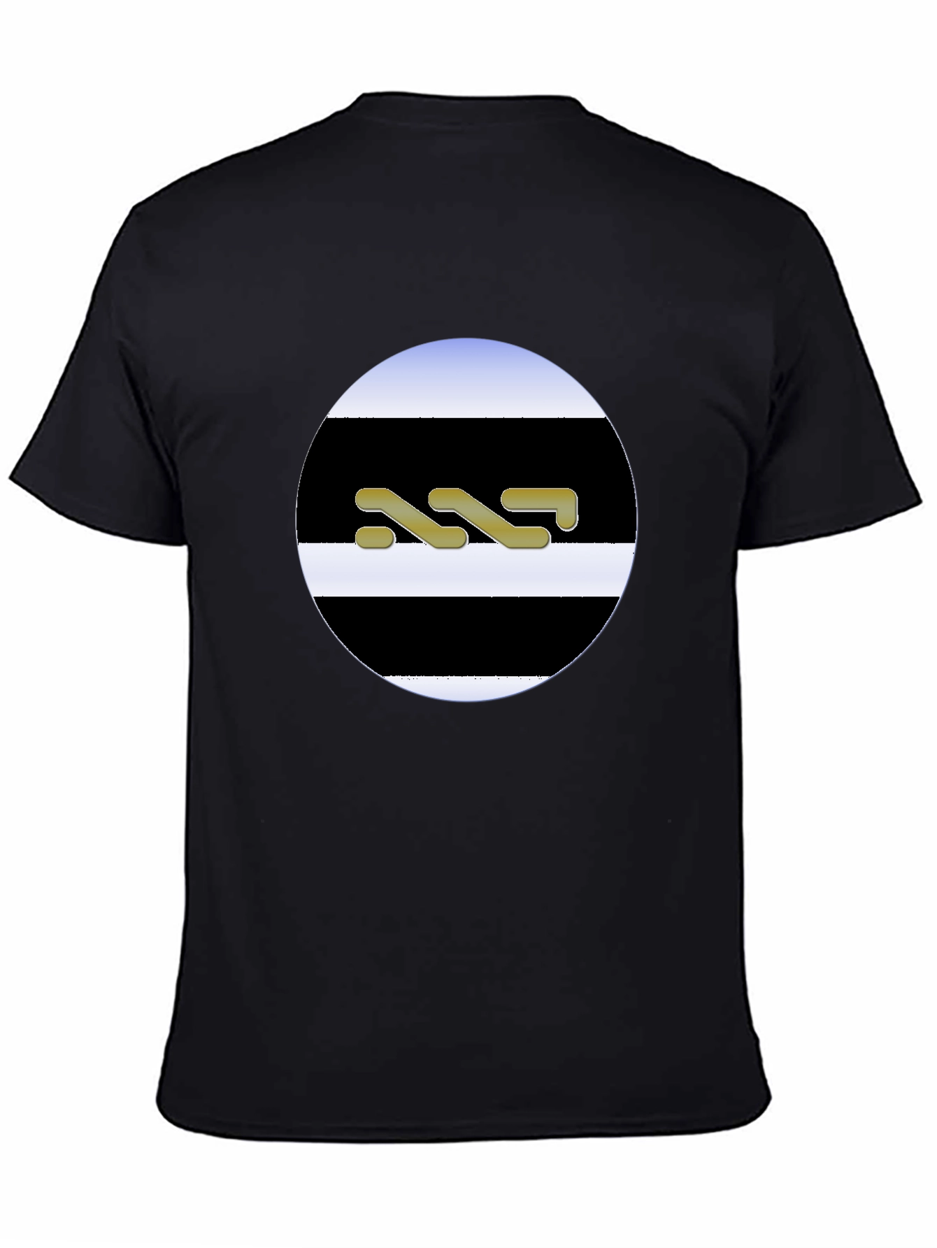 Black Stylish Black Graphic Tee view 4