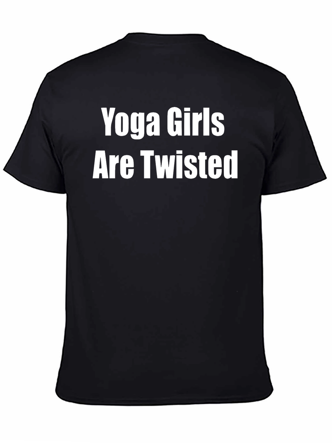 Black Yoga Girls Are Twisted Graphic Tee view 4