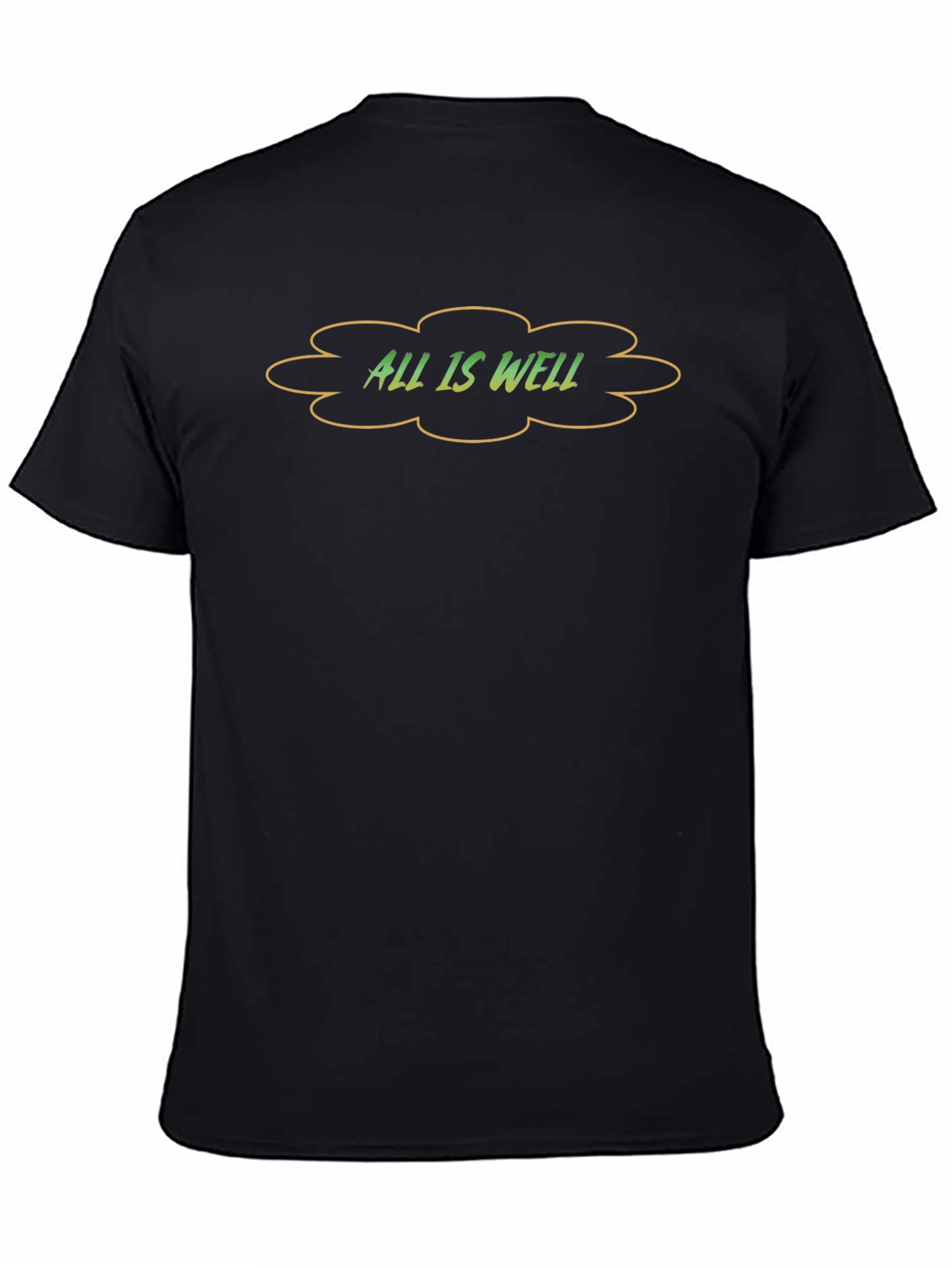 Black All Is Well Graphic Tee - Comfort & Style view 4