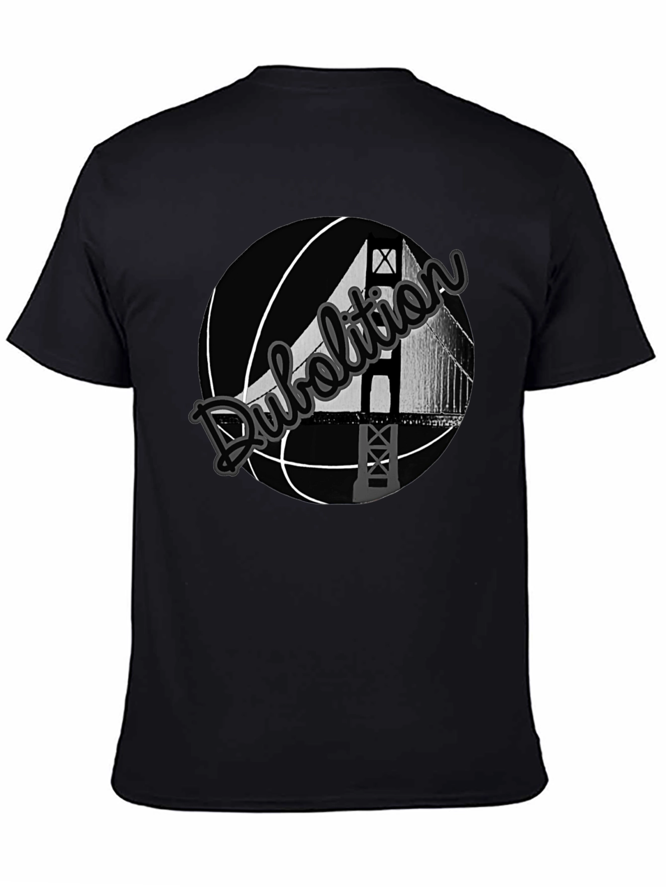 Black Dubolition Bridge Graphic T-Shirt view 4