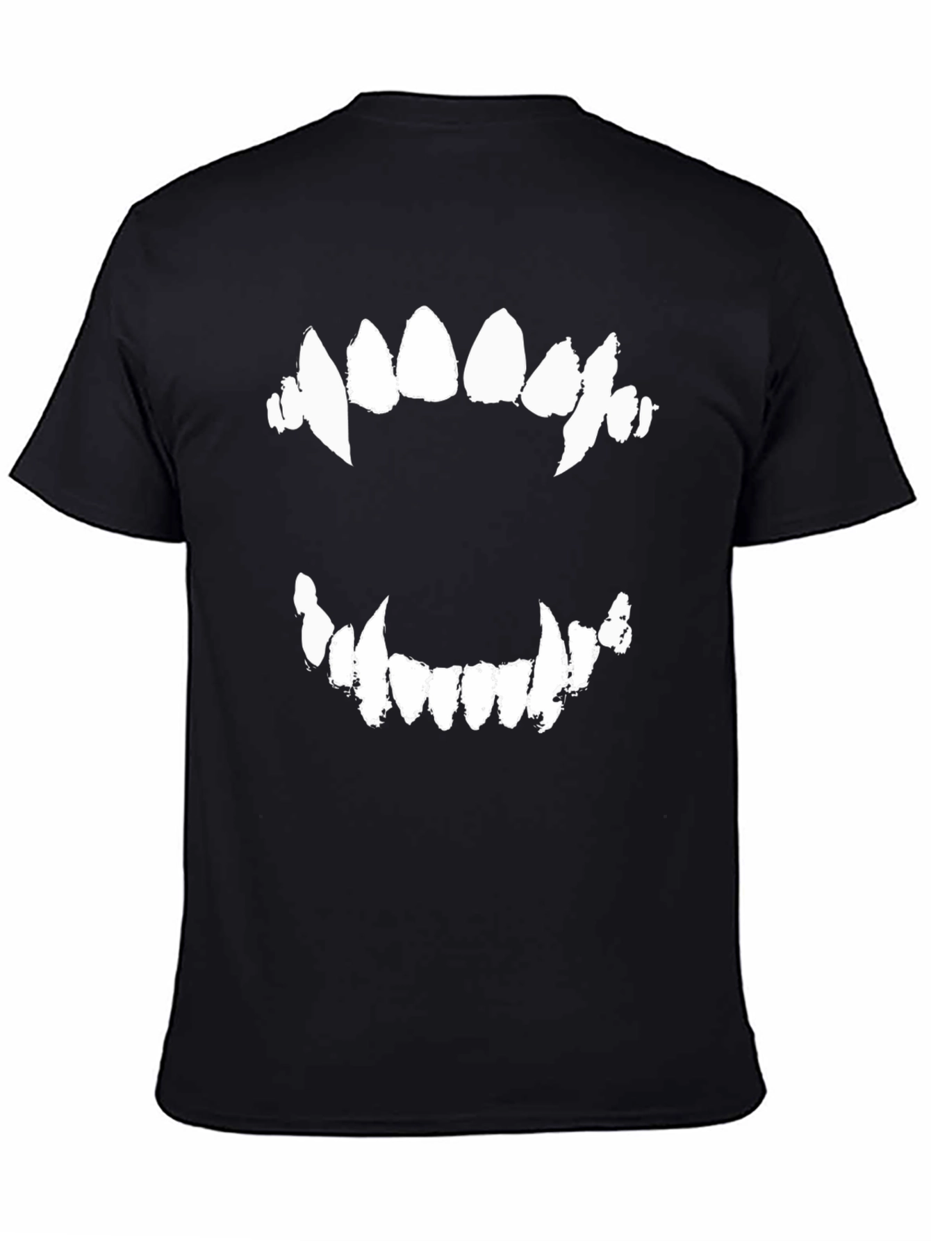 Black Men's Black Fang Graphic Tee view 4