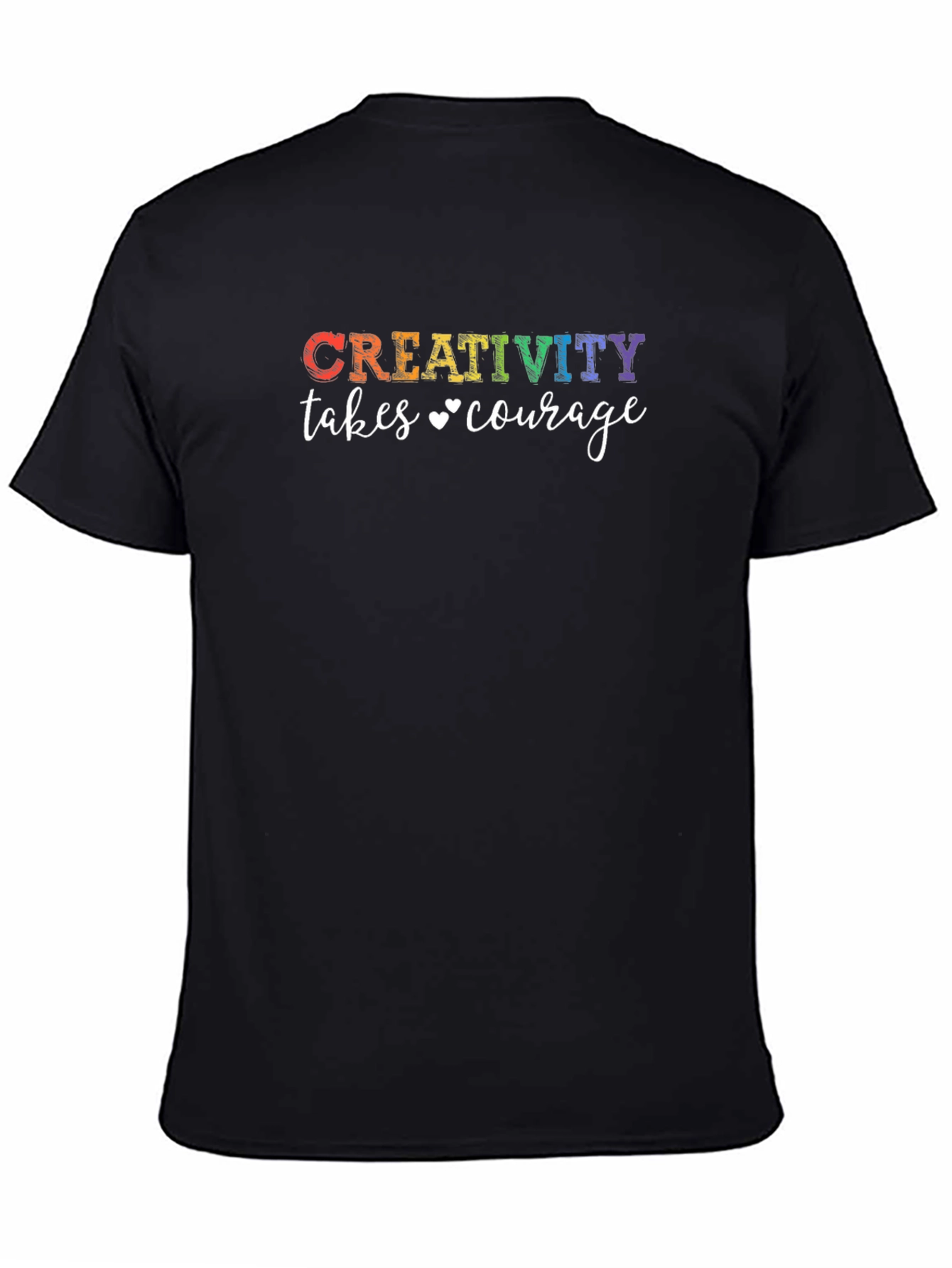 Black Creativity Takes Courage LGBTQ Pride Graphic T-Shirt view 4