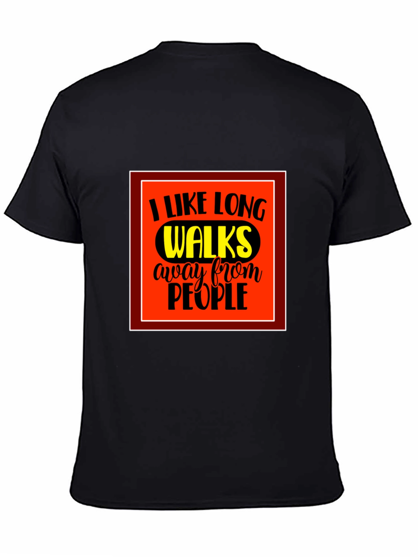 Black Long Walks T-Shirt view 4