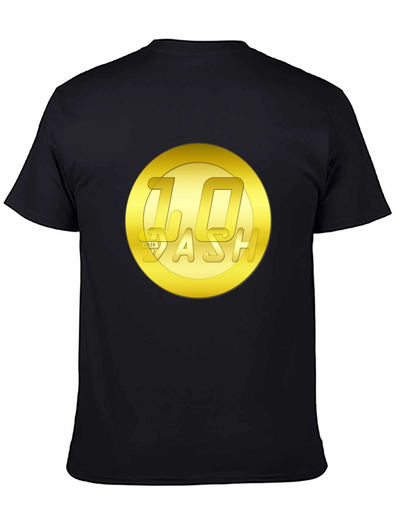 Black 10 Dash Coin T-Shirt - Crypto Currency Tee view 4