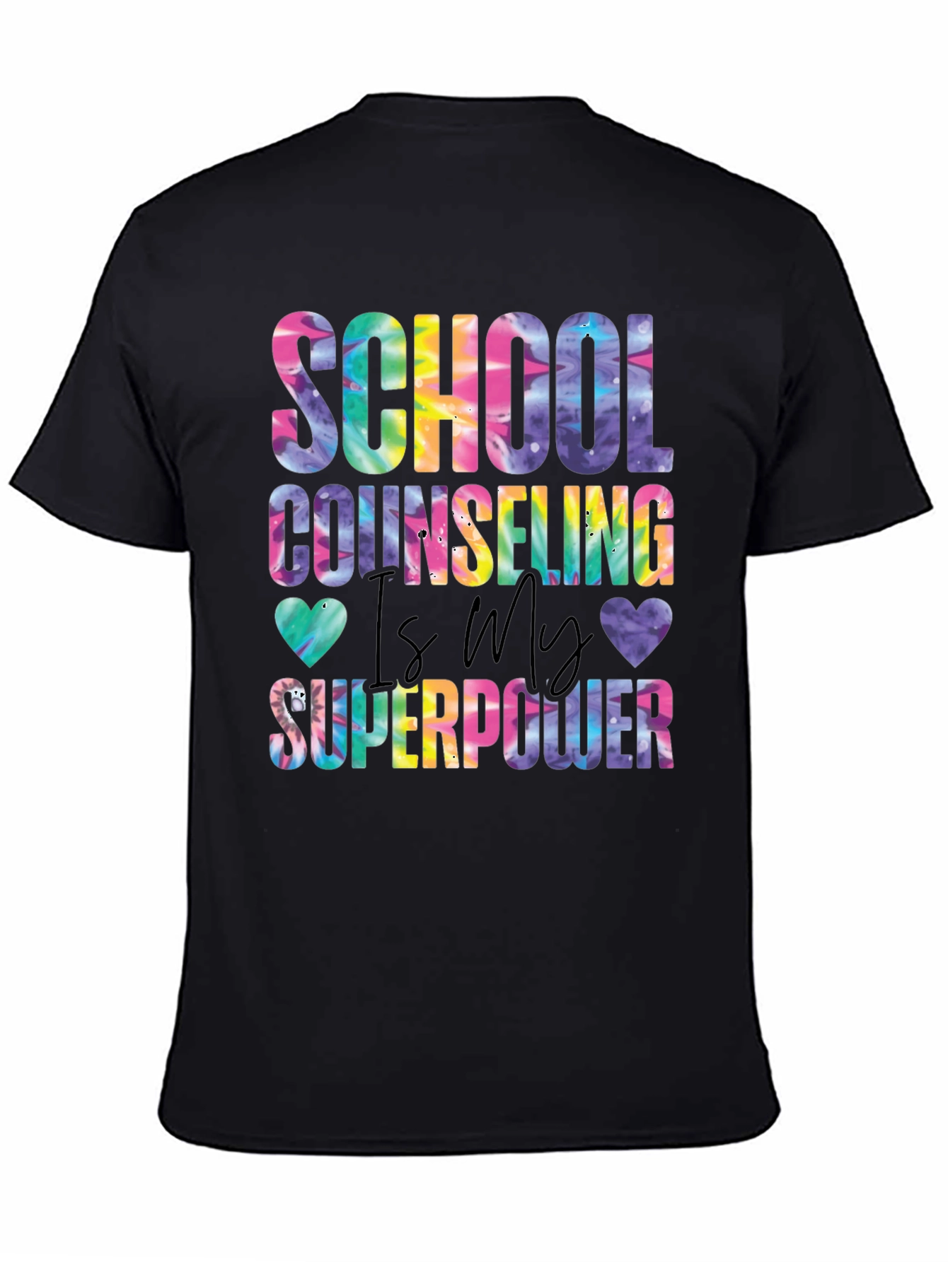 School Counseling Tie-Dye Graphic Tee - 4