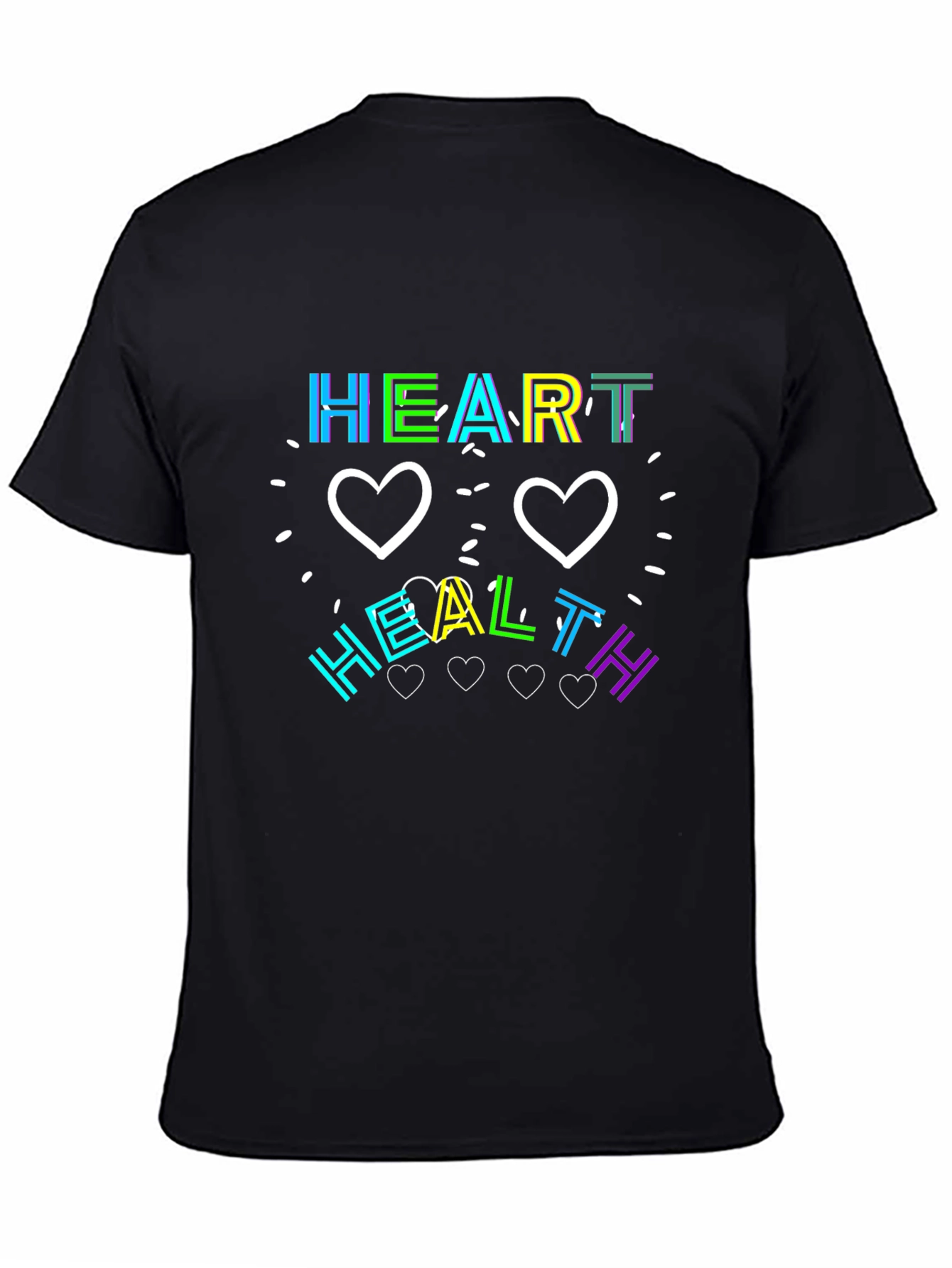 Black Heart Health Graphic Tee view 4