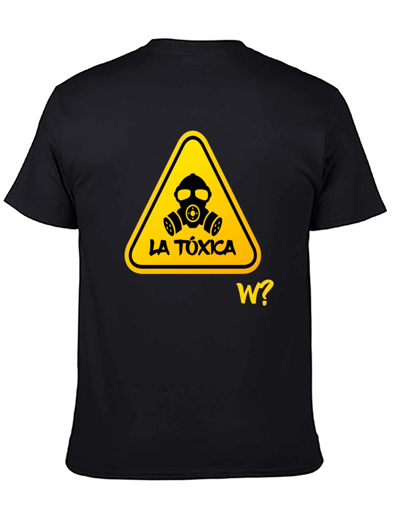 Black Toxic Warning Graphic T-Shirt - Stylish and Edgy view 4