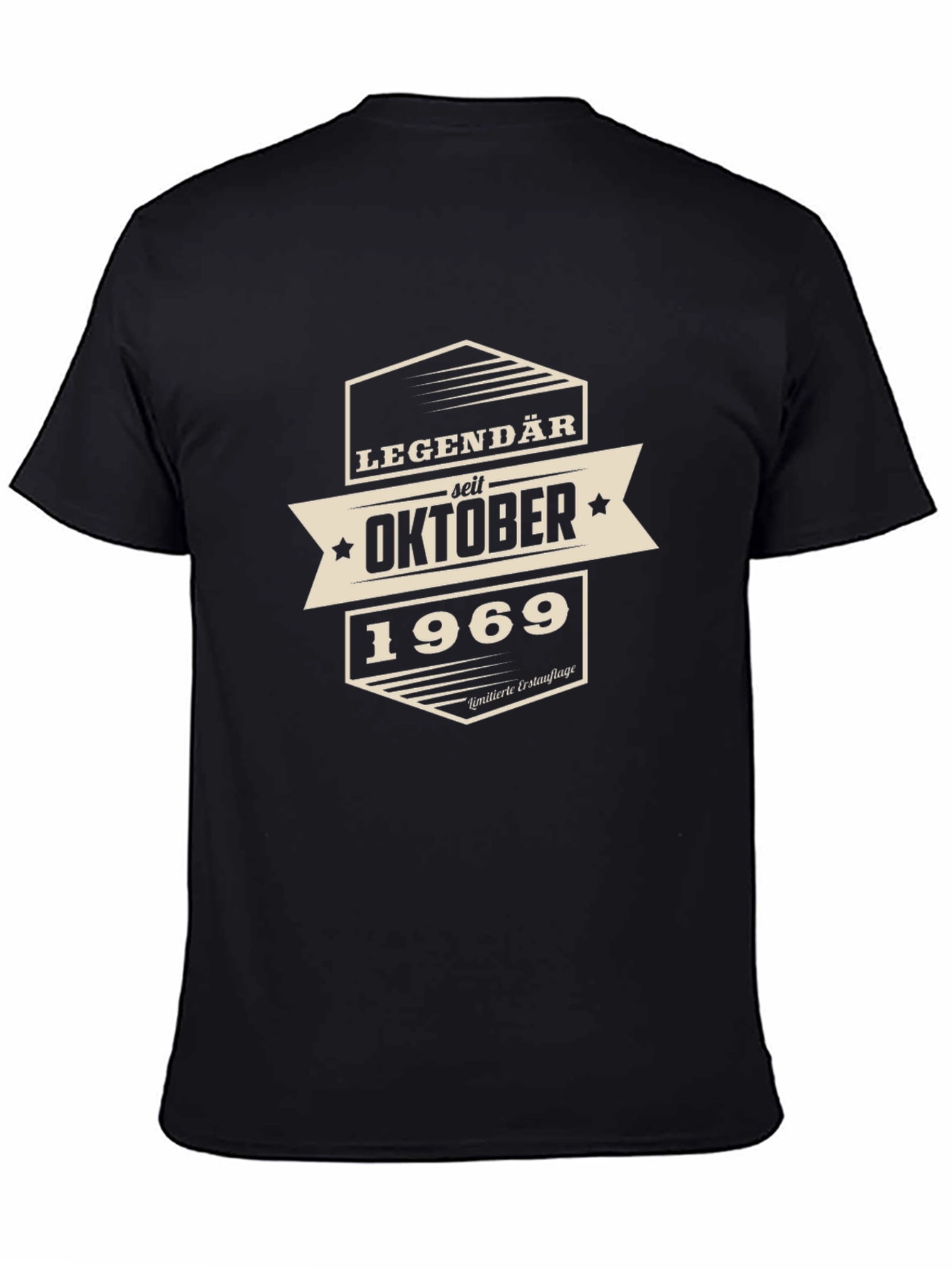 Black Legendary Since October 1969 Black T-Shirt view 4