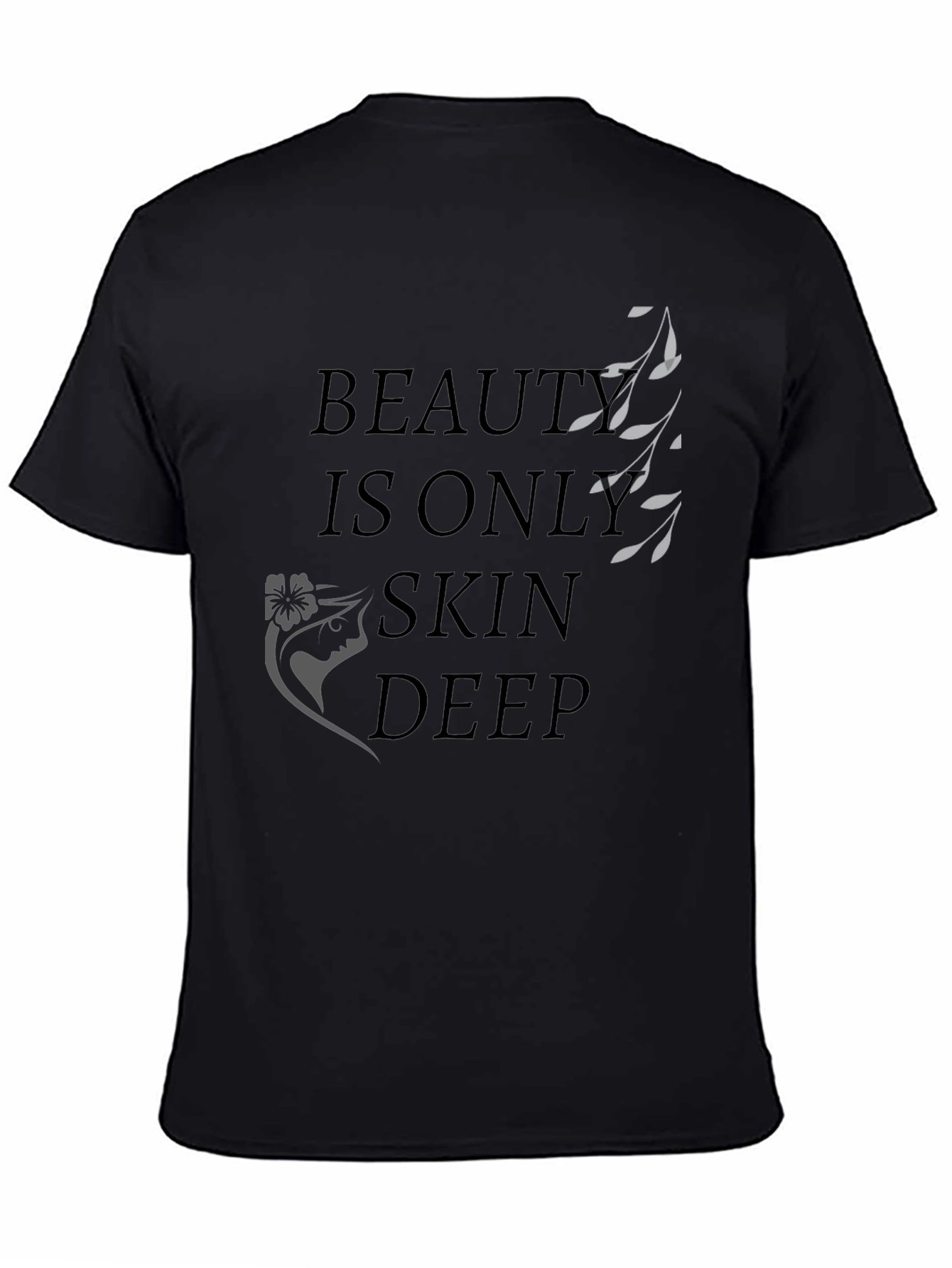 Black Beauty is Only Skin Deep Graphic T-Shirt - Black view 4