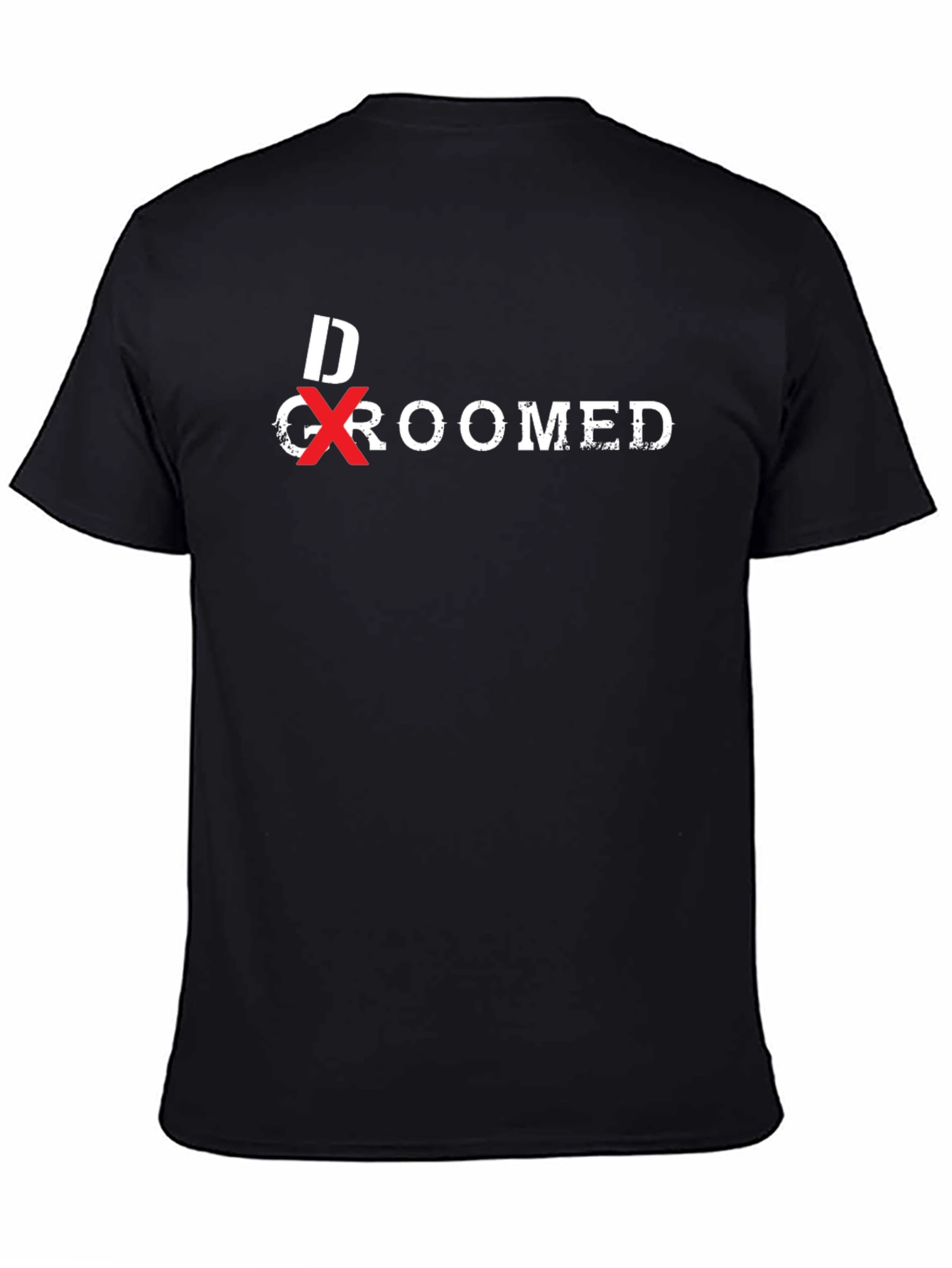 Black De-Groomed Graphic Tee - Anti-Grooming view 4