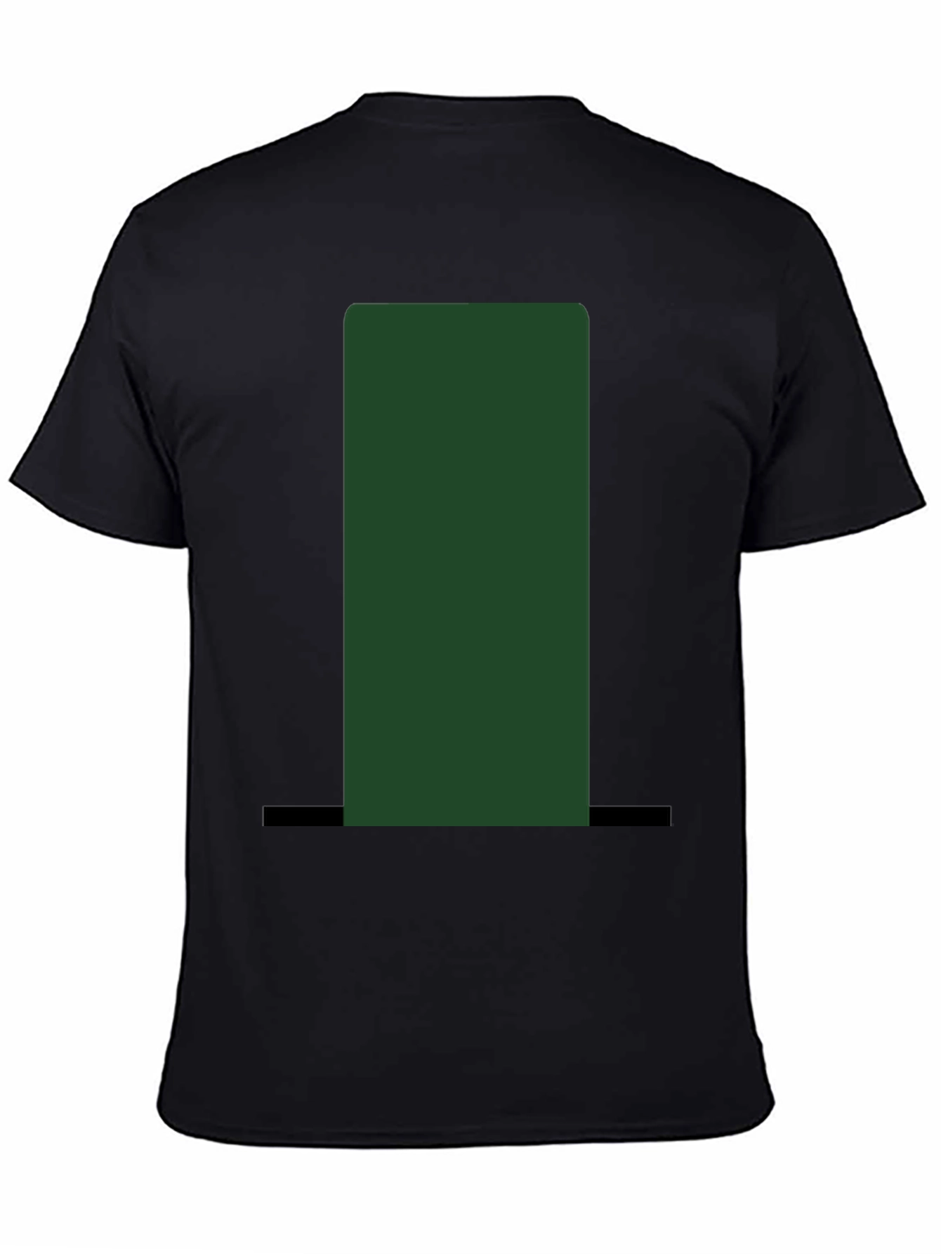 Black Green Top Hat Graphic Tee - Unisex view 4