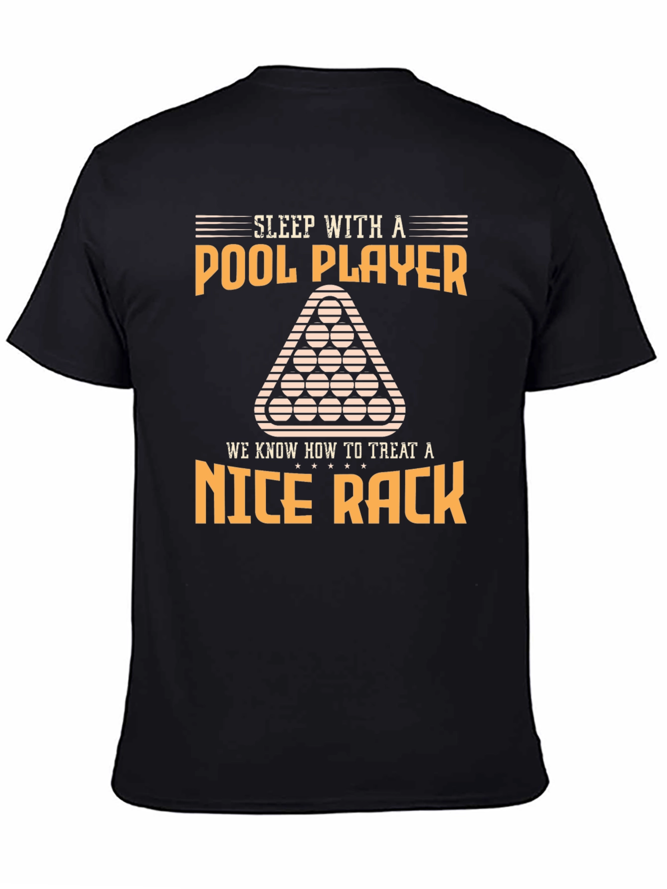 Black Pool Player Nice Rack T-Shirt view 4