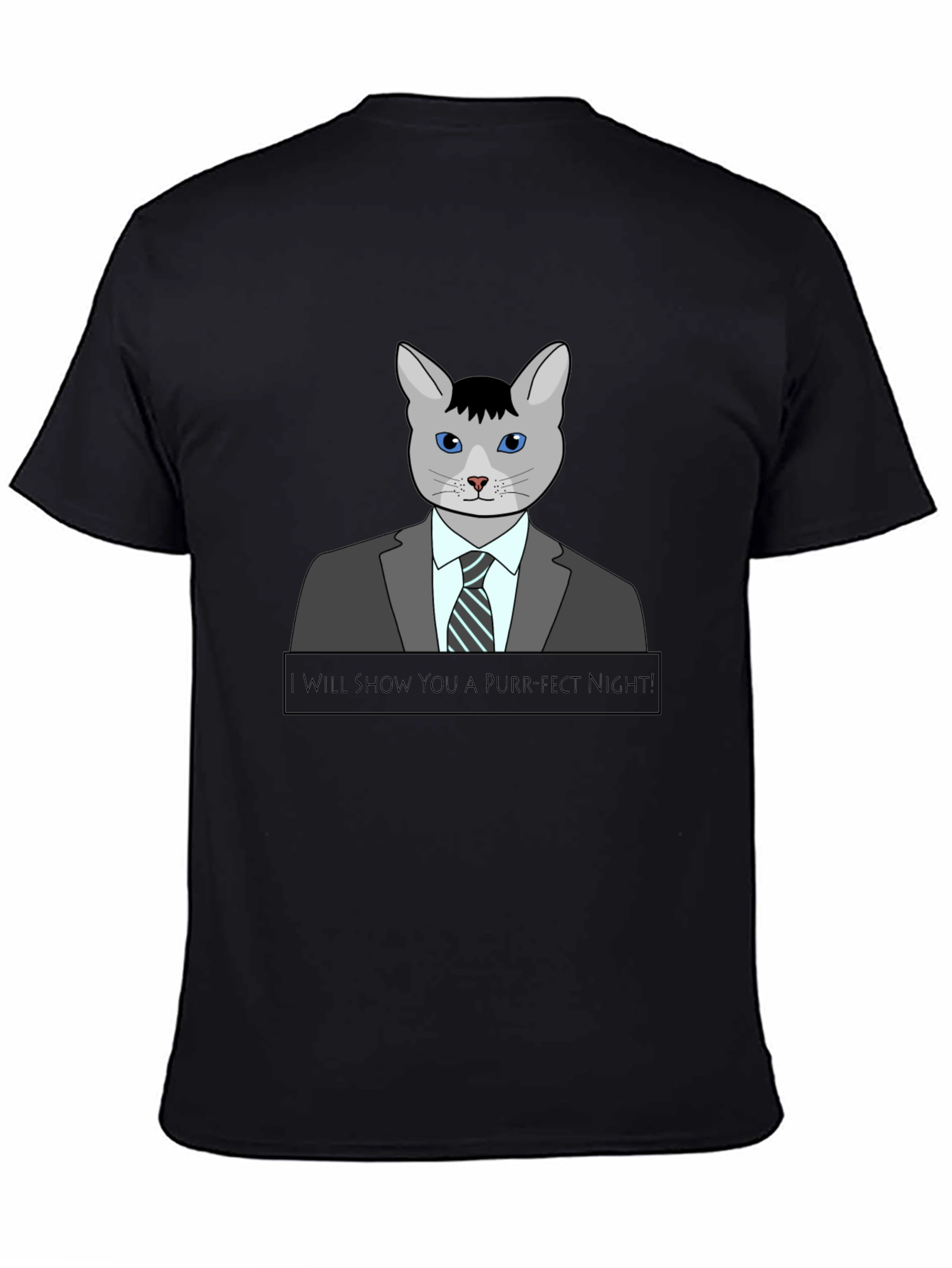 Black Purr-Fect Night T-Shirt view 4