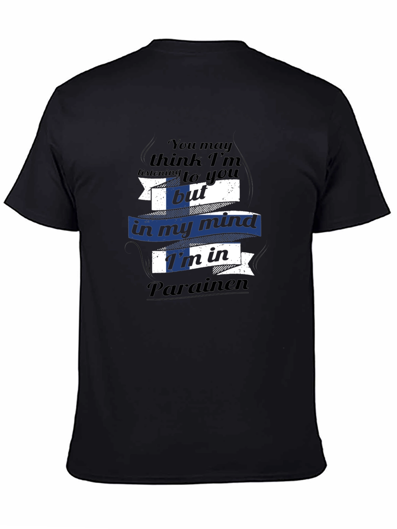 Black Funny Parainen Mind T-Shirt - Finland Pride view 4