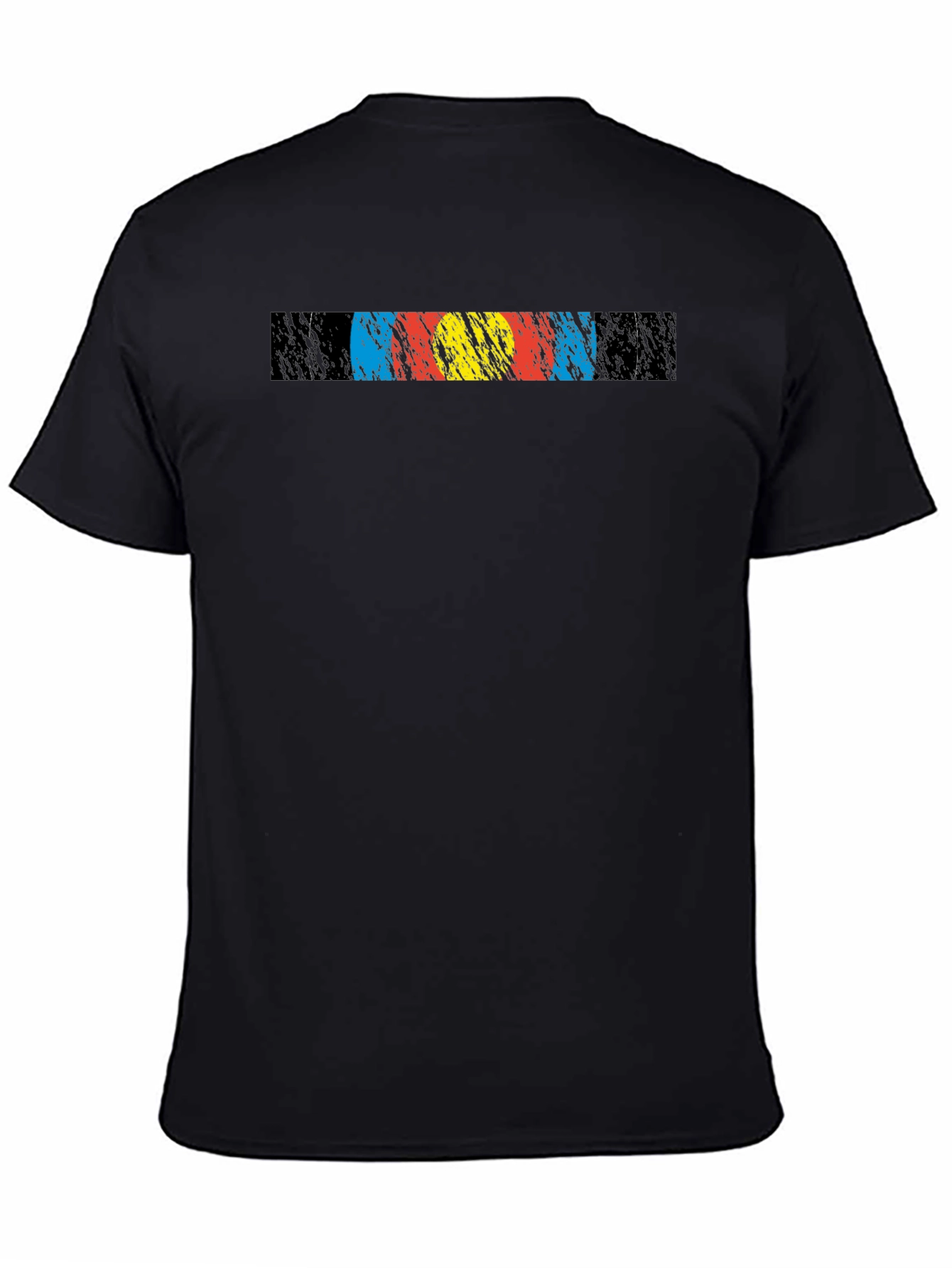Black Retro Target Graphic Tee - Black Cotton Comfort view 4