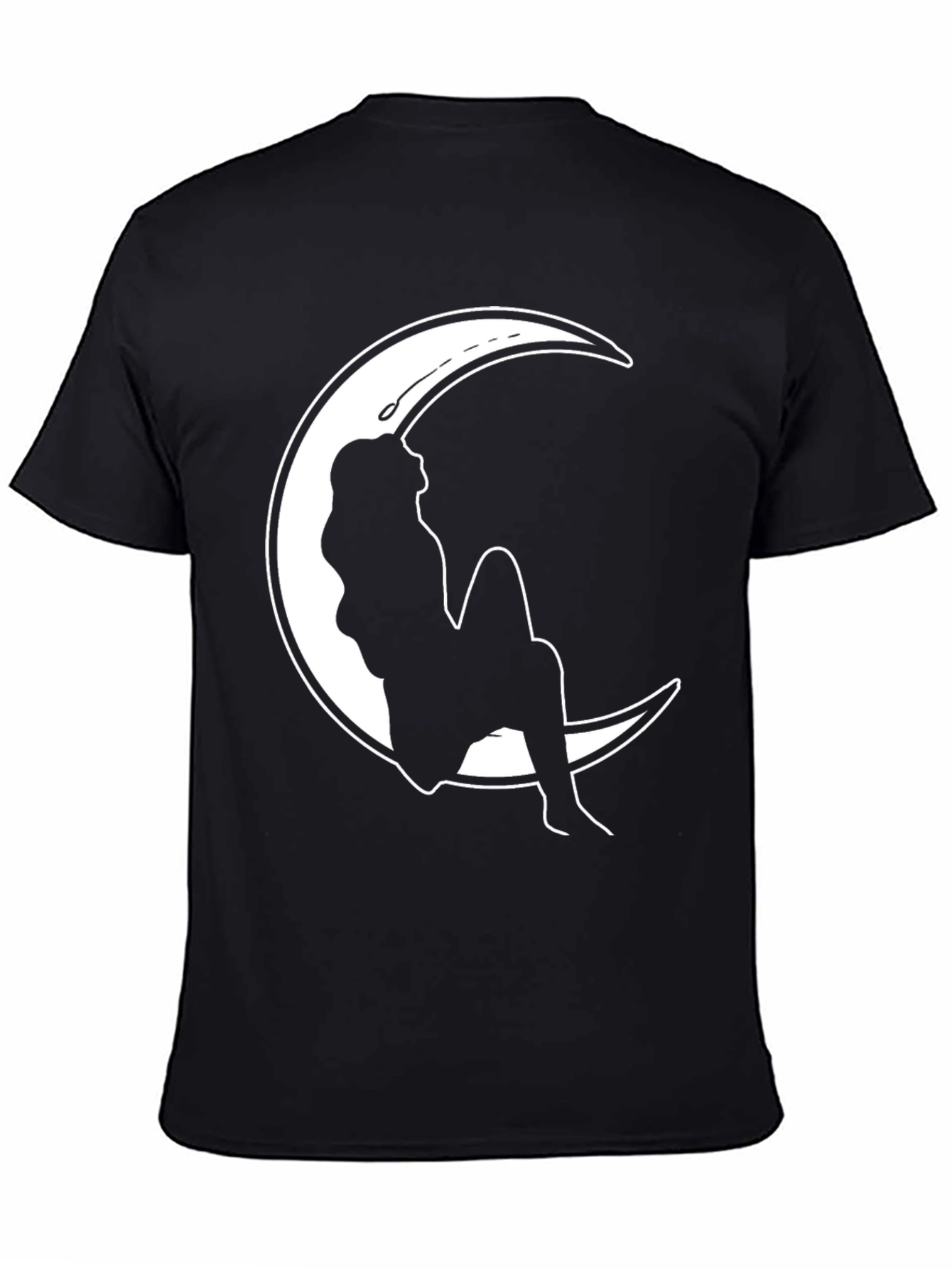 Black Moon Silhouette Graphic T-Shirt - Stylish & Unique view 4