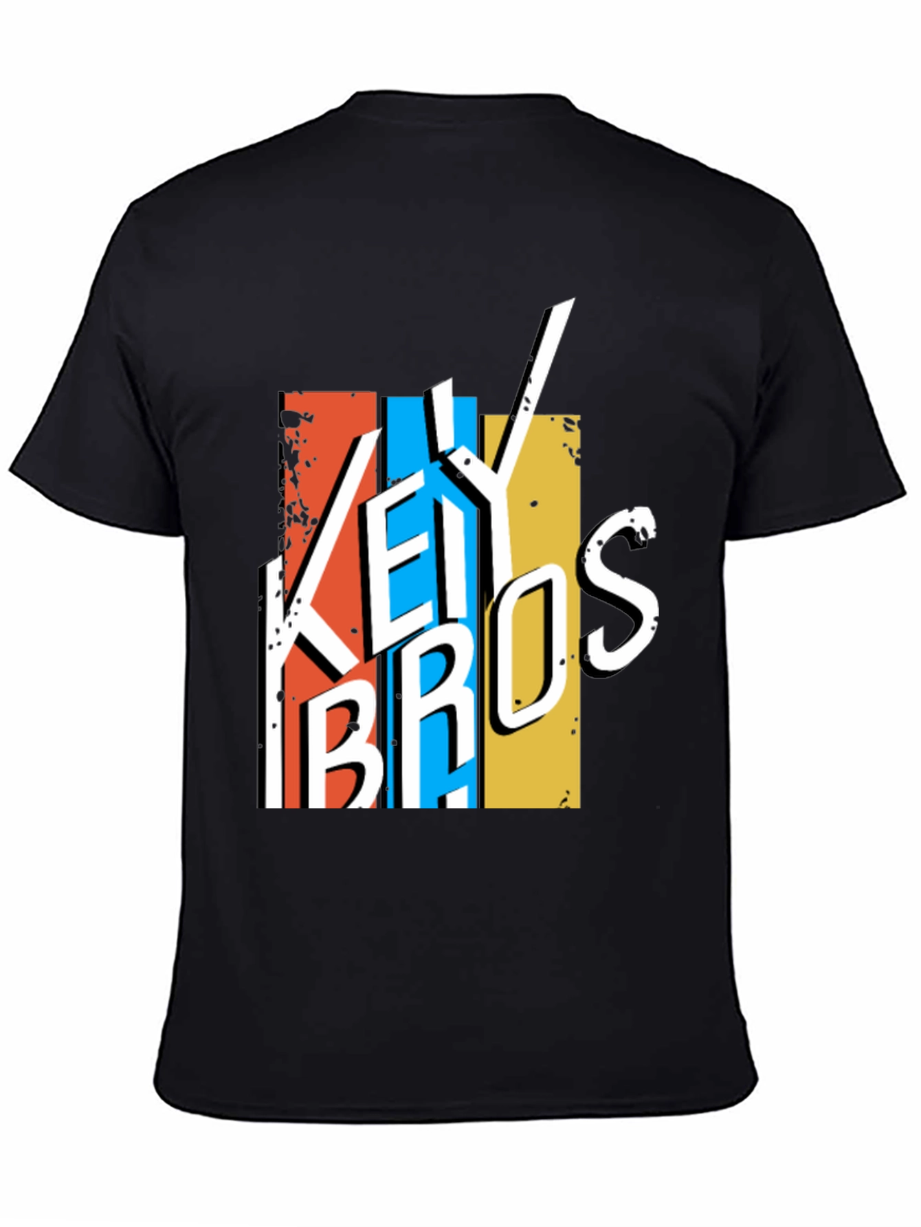 Black Key Bros Graphic Tee - Retro Style view 4