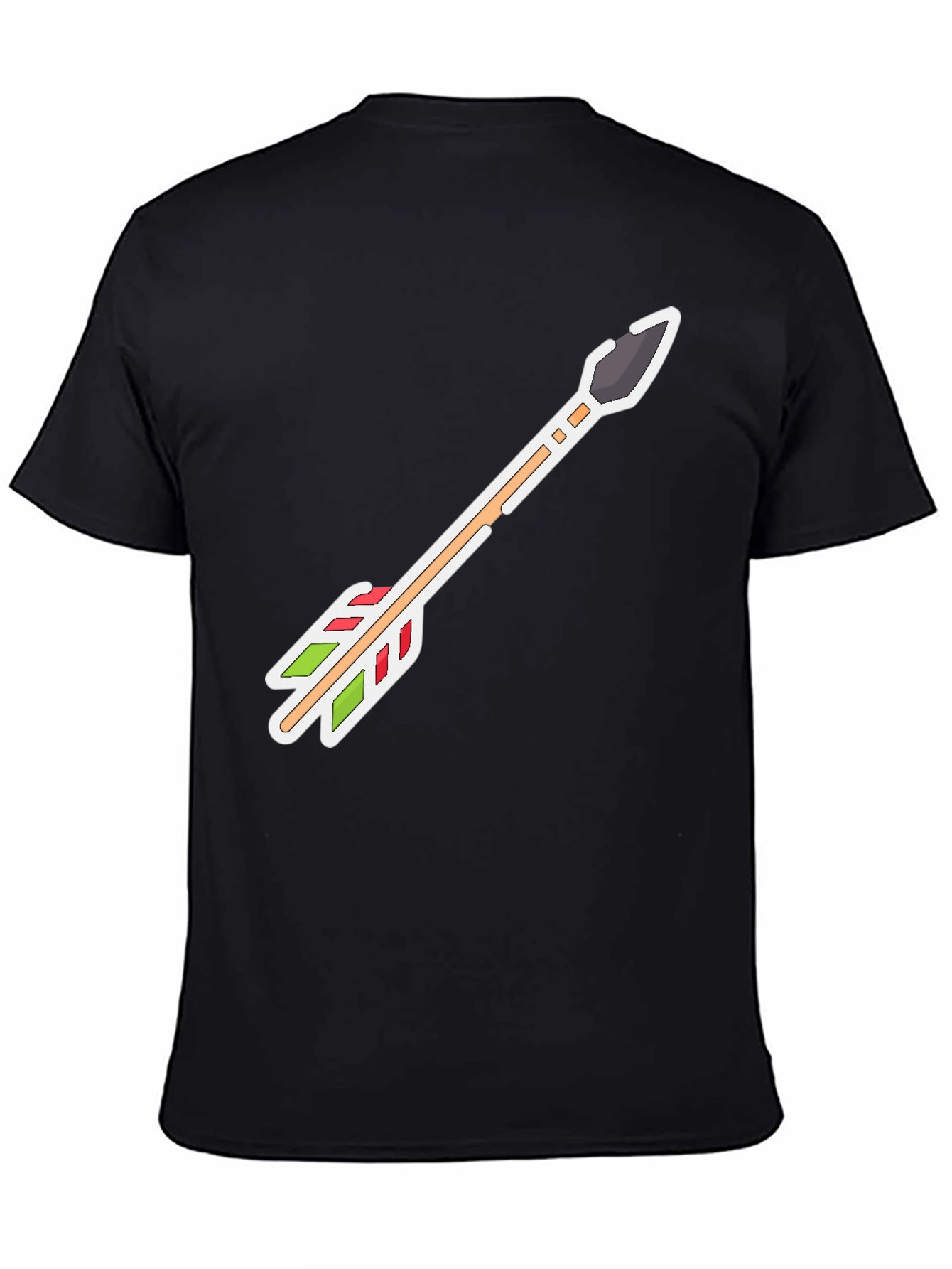 Black Arrow Graphic Tee - Casual Style, Unique Design view 4