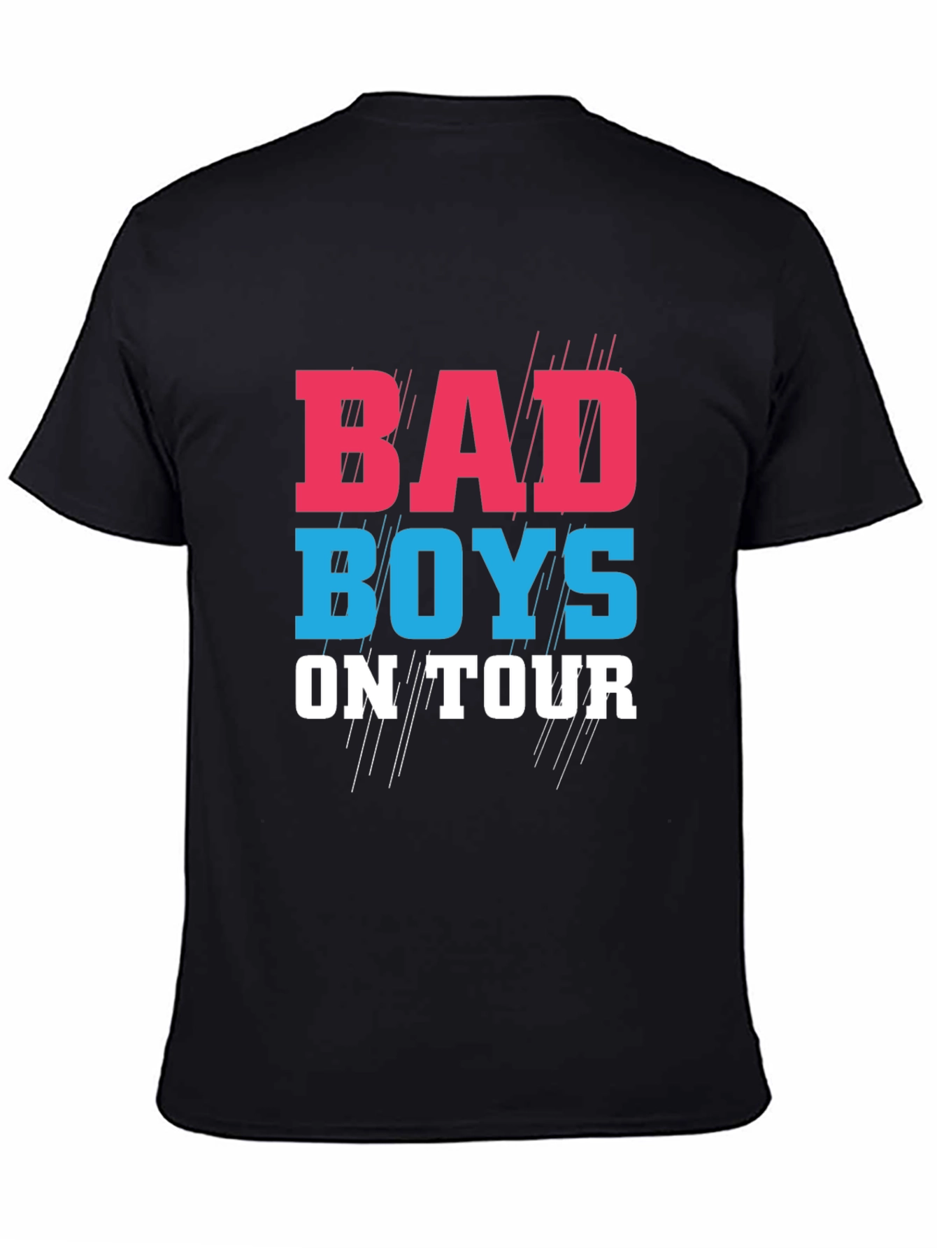 Black Bad Boys On Tour Graphic T-Shirt view 4