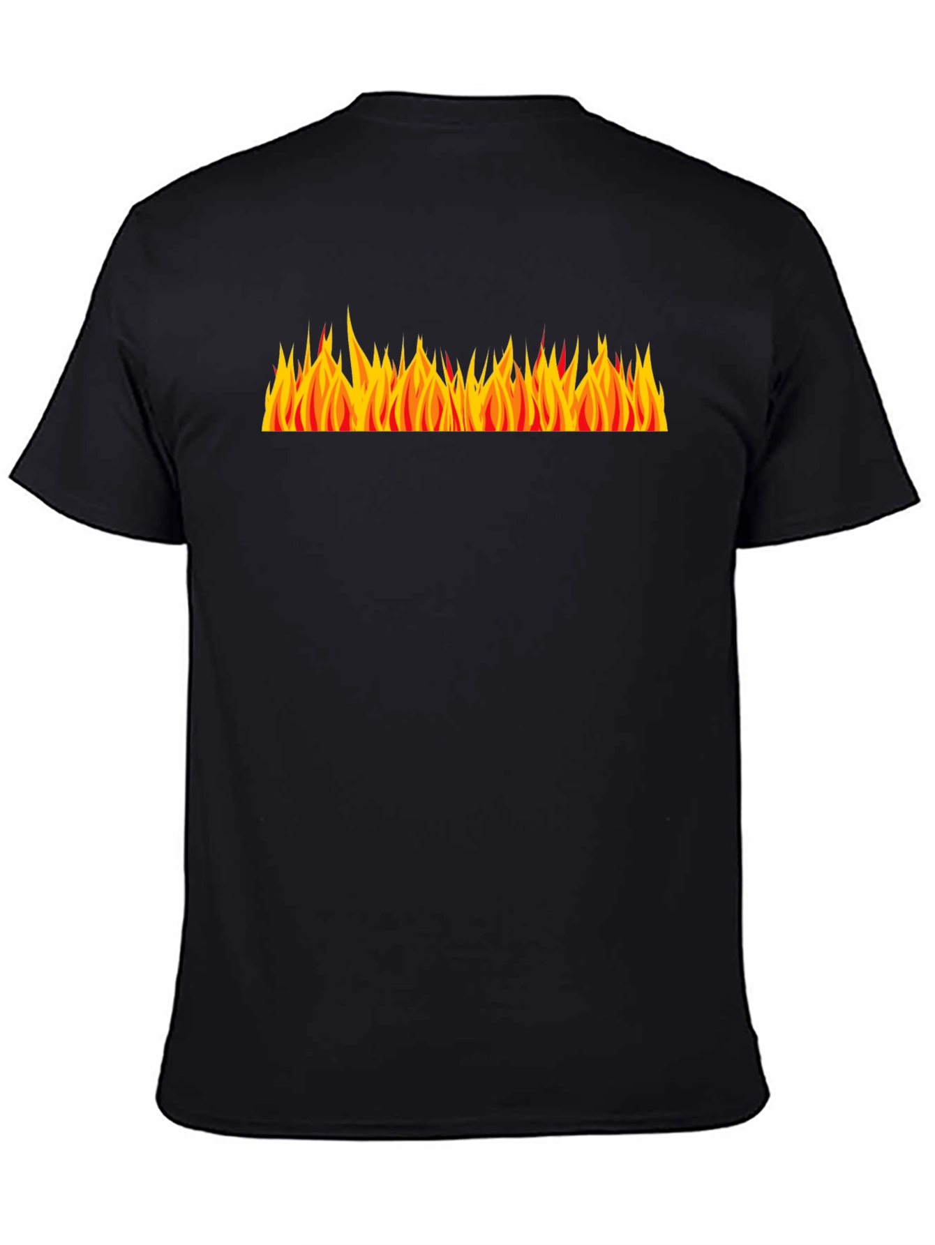 Black Flame Graphic Tee - Burning Style! view 4