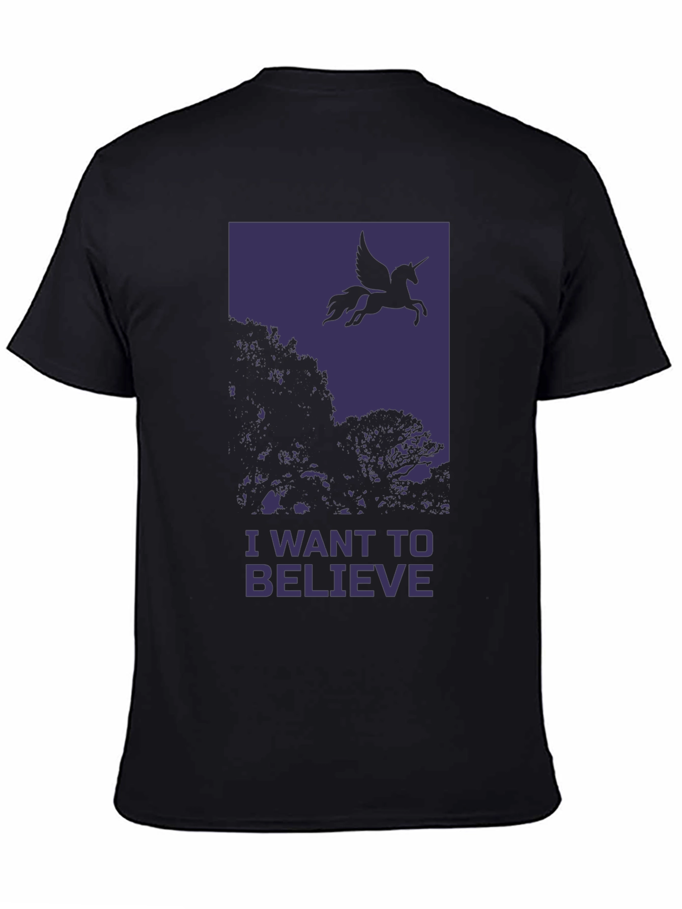 Black Believe Unicorn Tee - Men's Graphic T-Shirt view 4