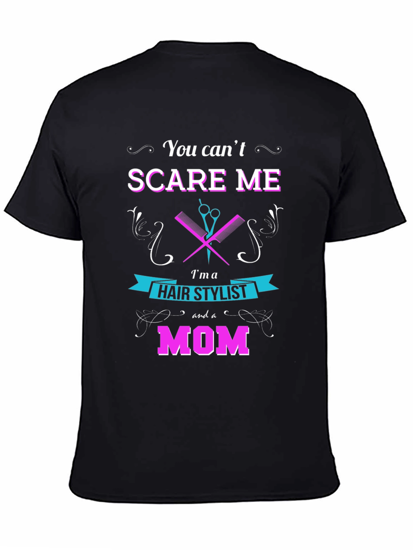 Black Hair Stylist Mom T-Shirt view 4