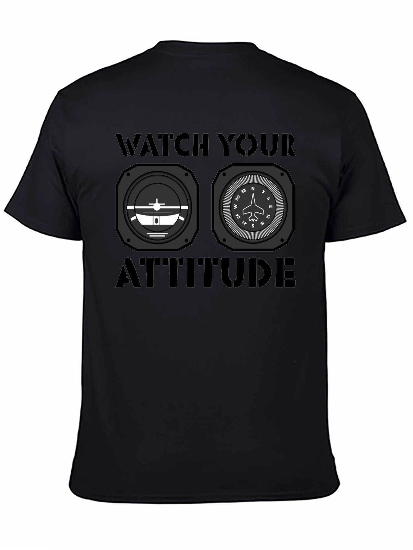 Watch Your Attitude Aviation T-Shirt - 4