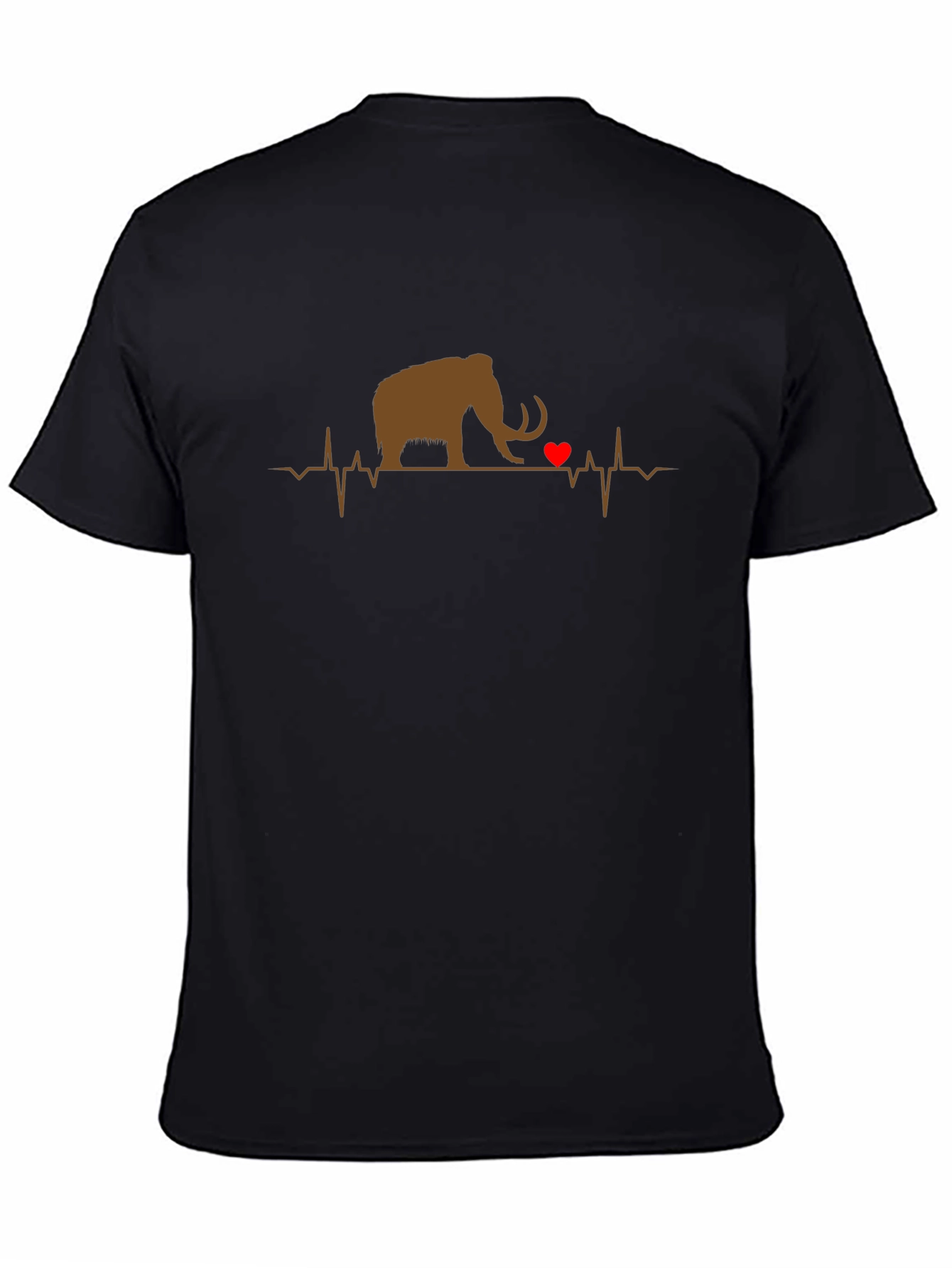 Black Mammoth Heartbeat Graphic Tee - Black view 4