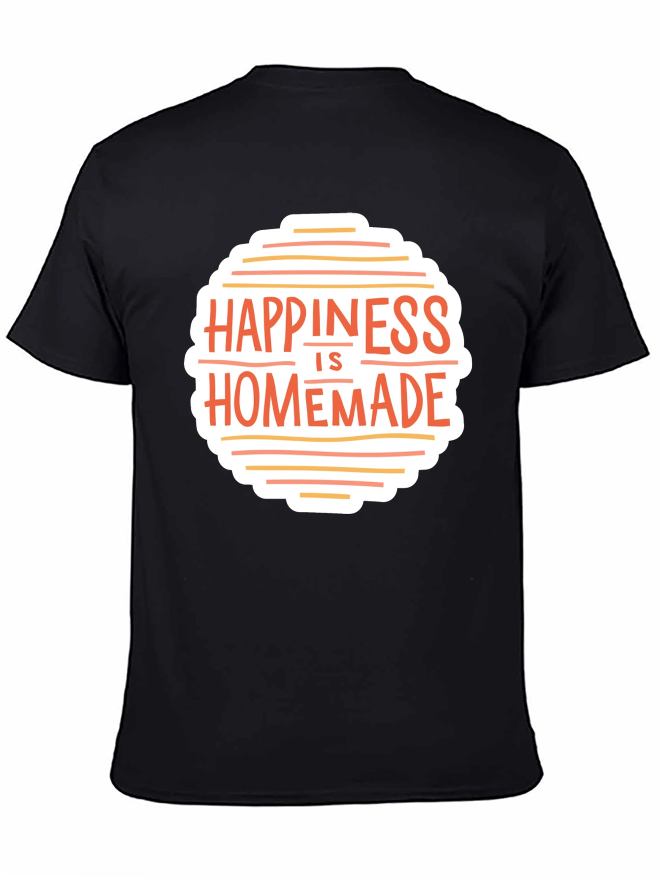 Black Happiness is Homemade Graphic Tee view 4