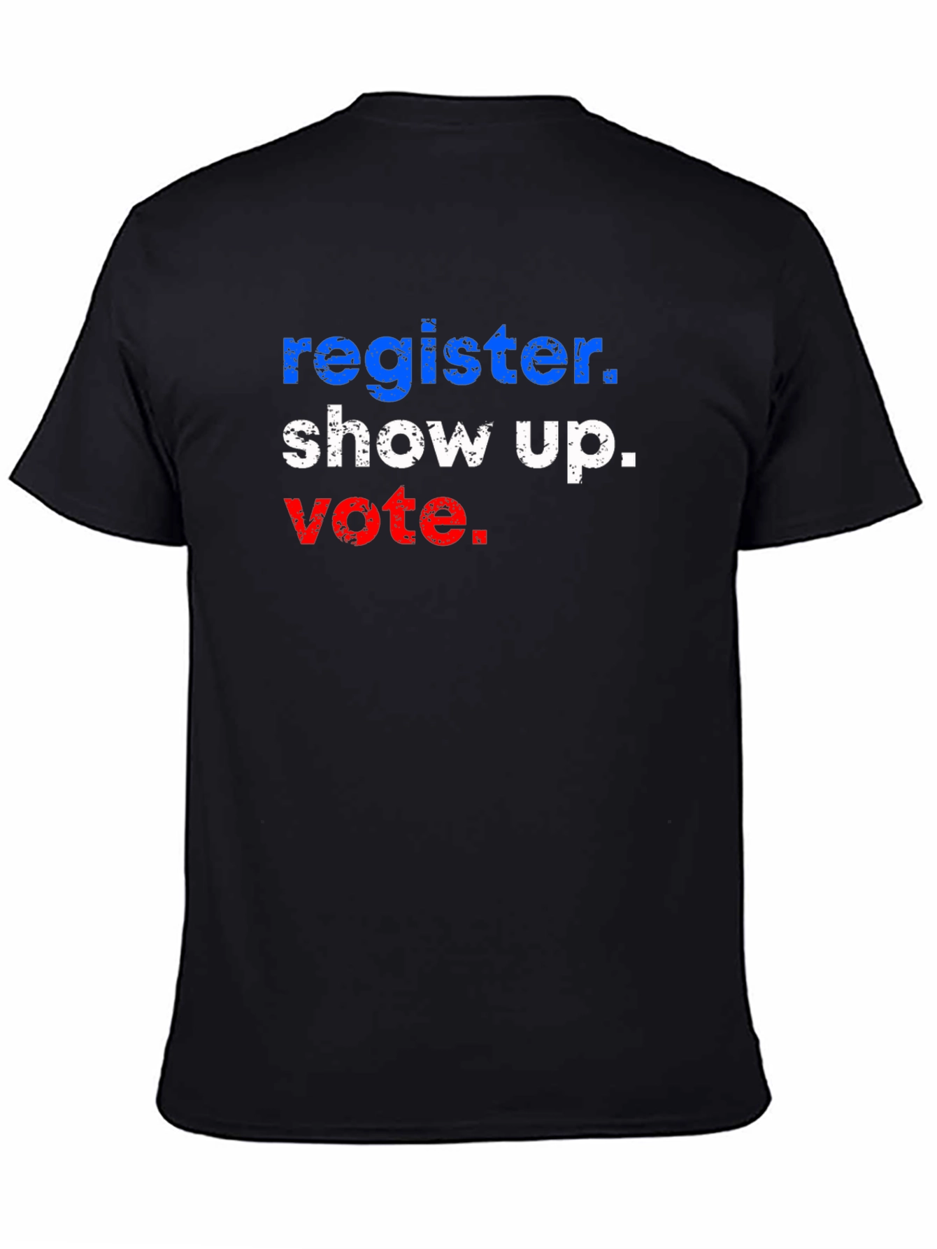 Black Register Show Up Vote Graphic T-Shirt view 4