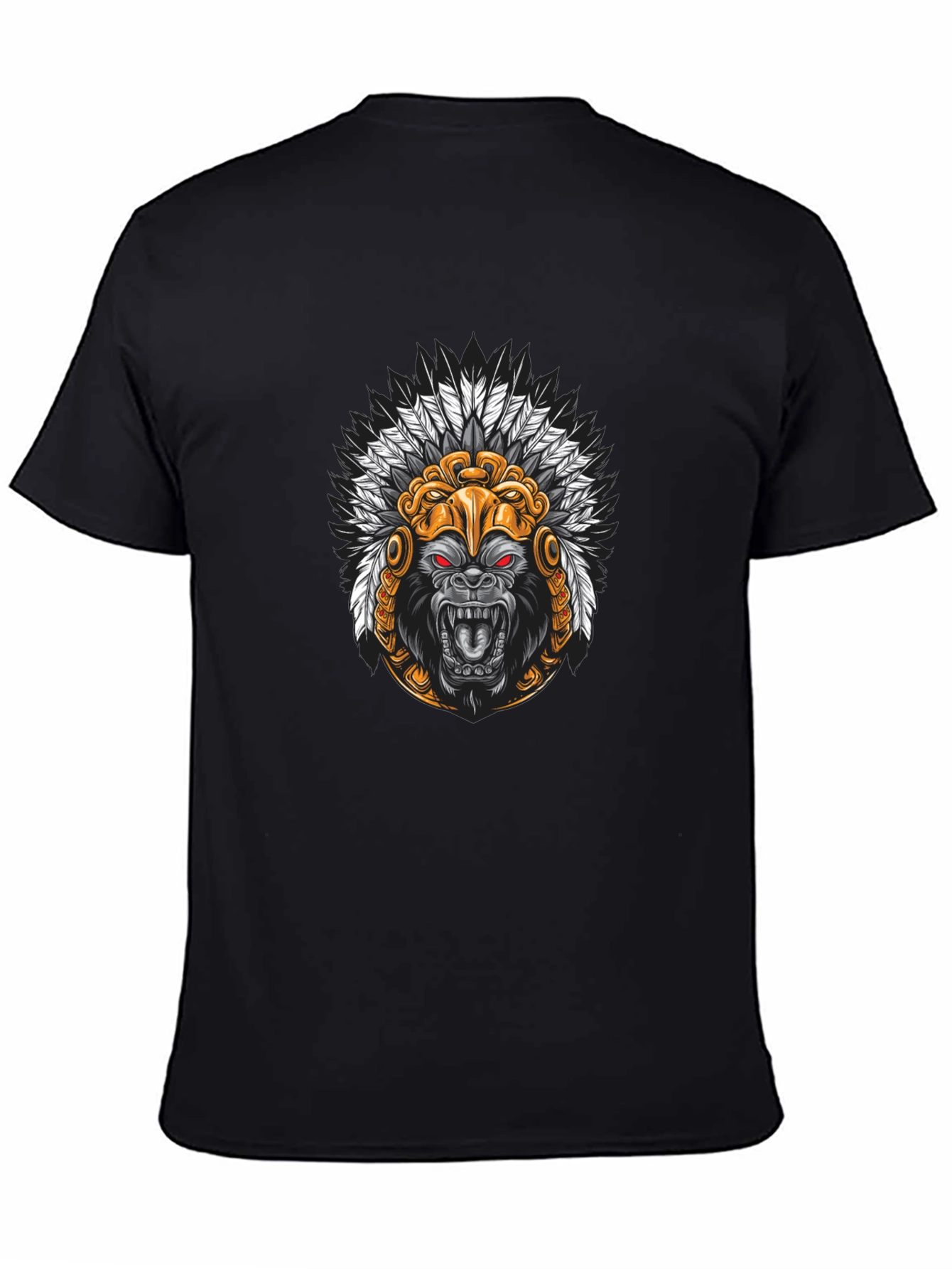 Black Gorilla Chief Graphic Tee - Black view 4