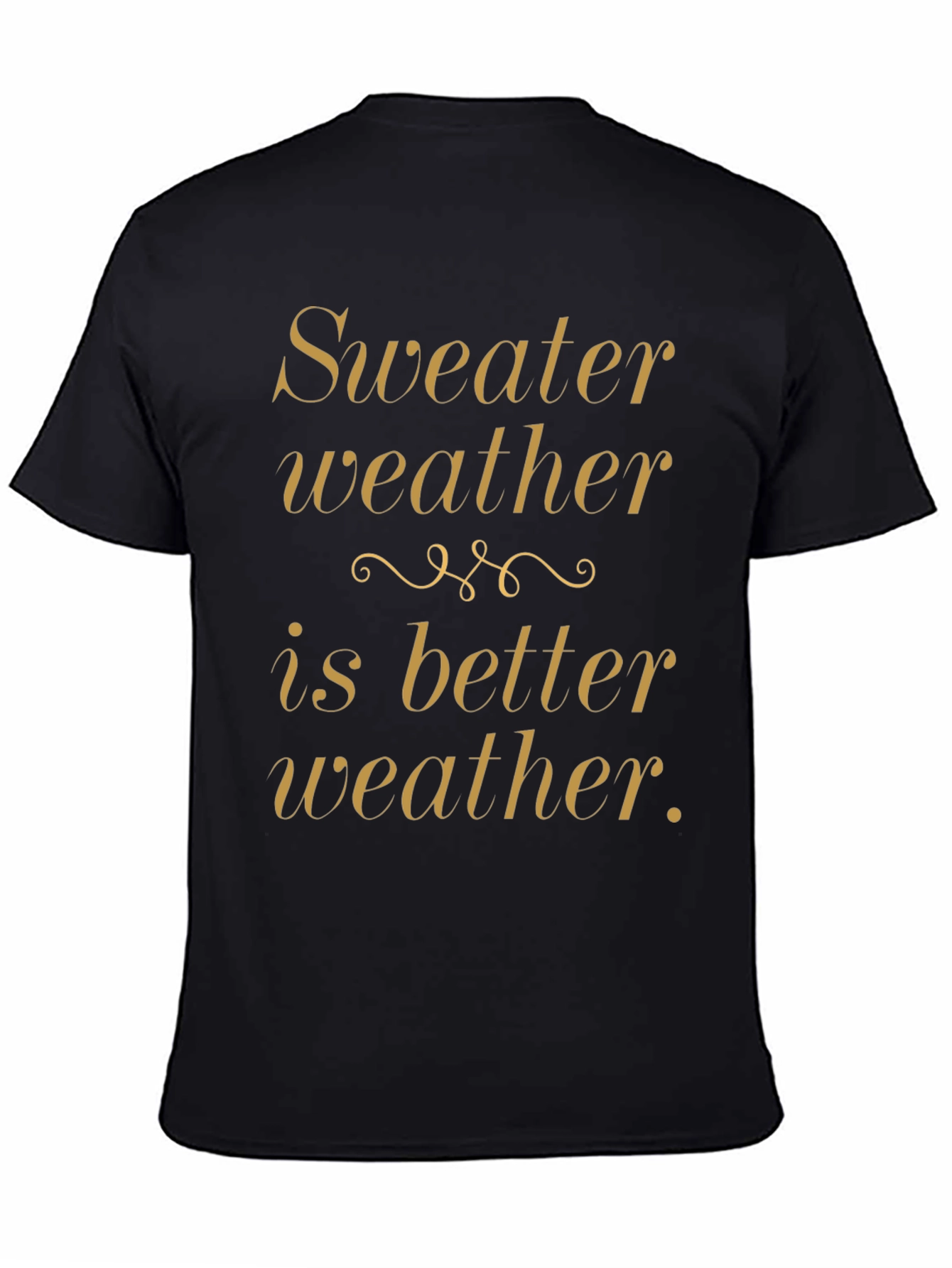 Black Sweater Weather Graphic Tee - Cozy Style view 4