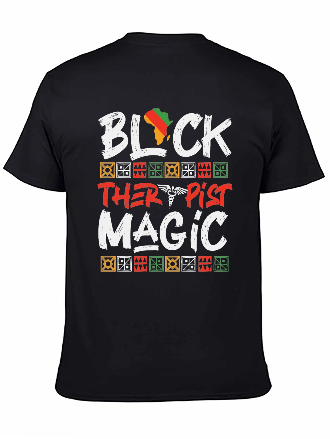 Black Black Therapist Magic T-Shirt view 4