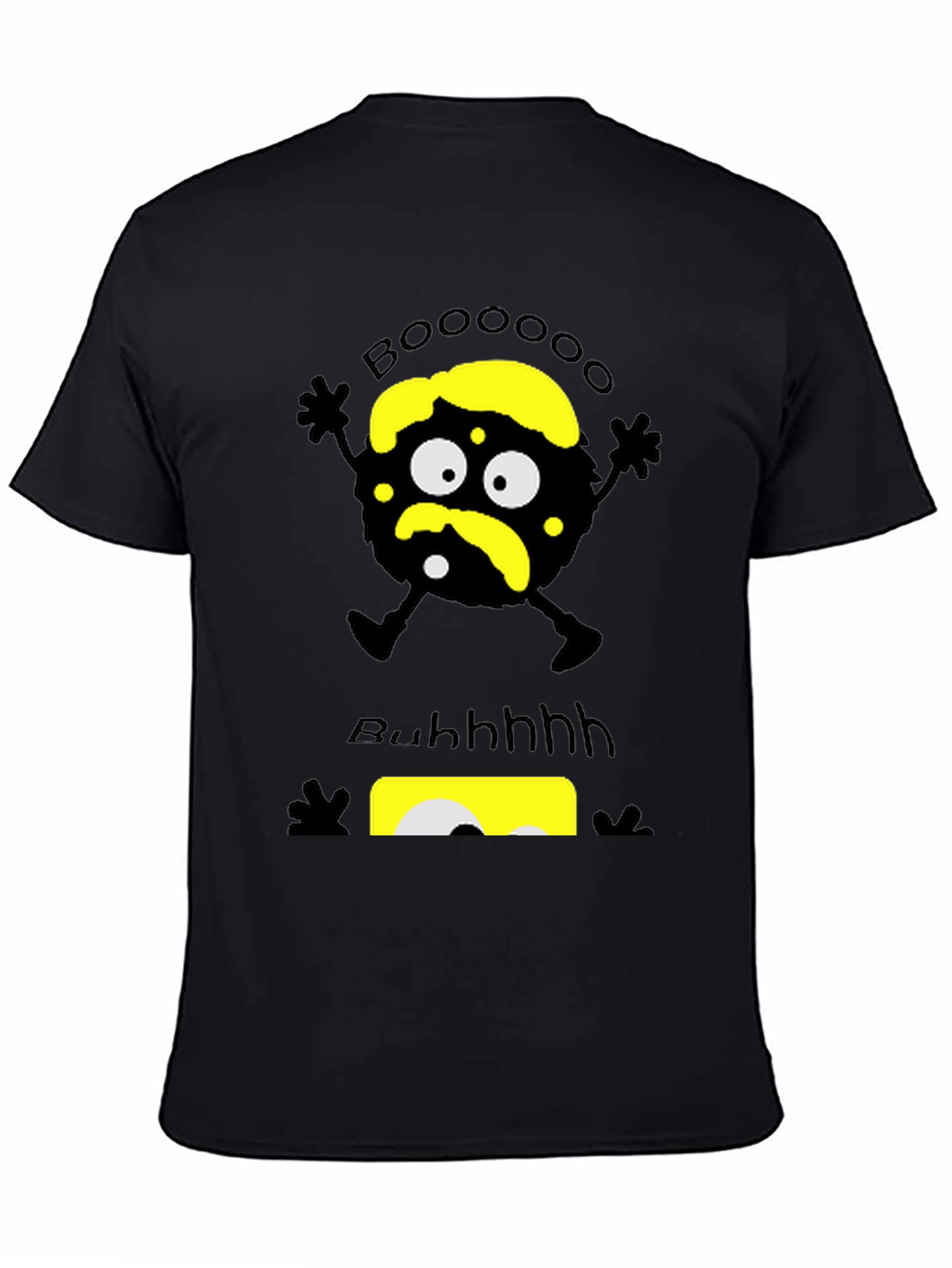 Black Boo! Spooky Graphic Print T-Shirt view 4