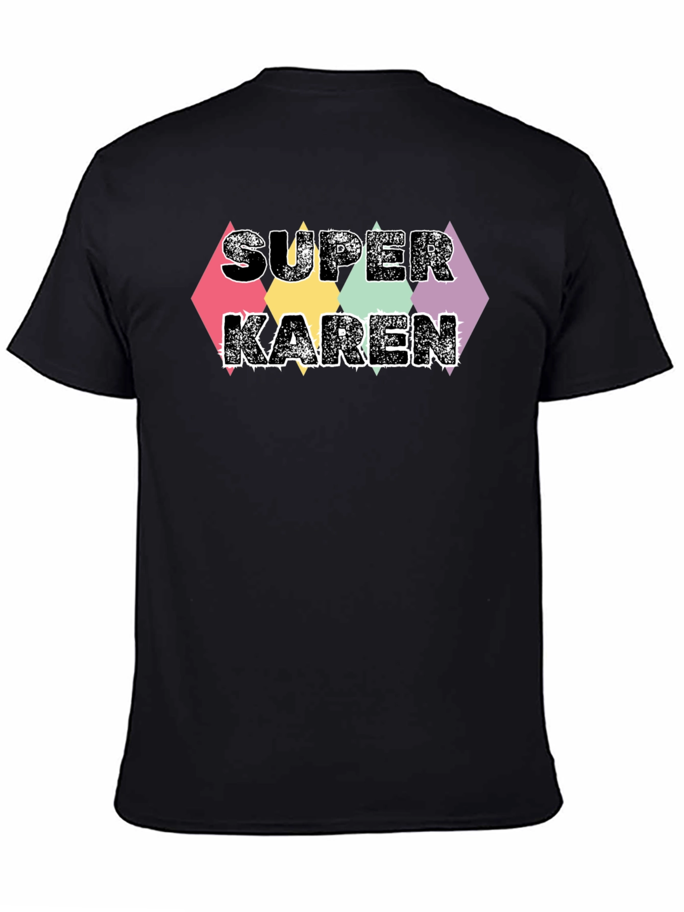 Black Super Karen Graphic Tee - Black T-Shirt view 4