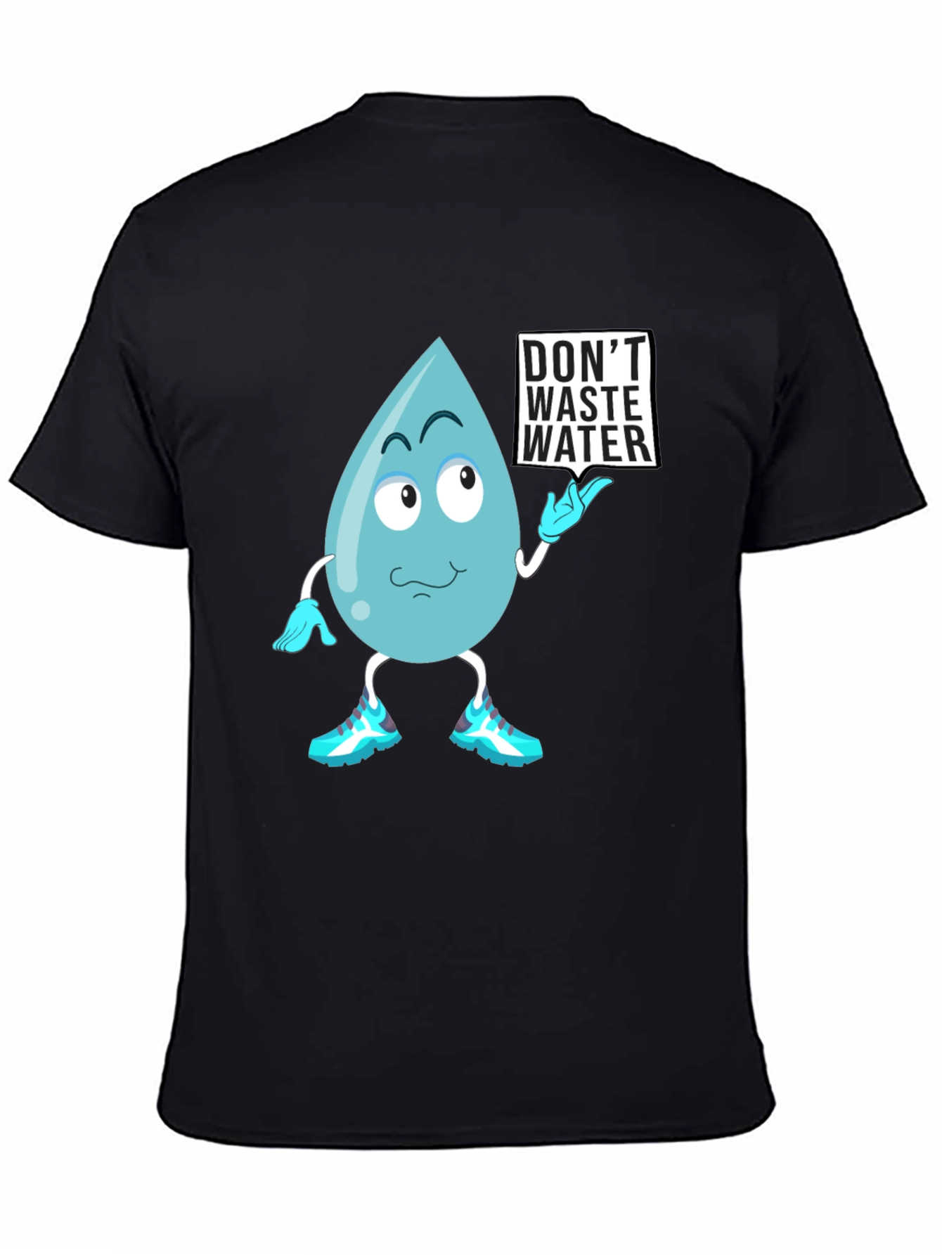 Black Don't Waste Water Graphic Tee view 4