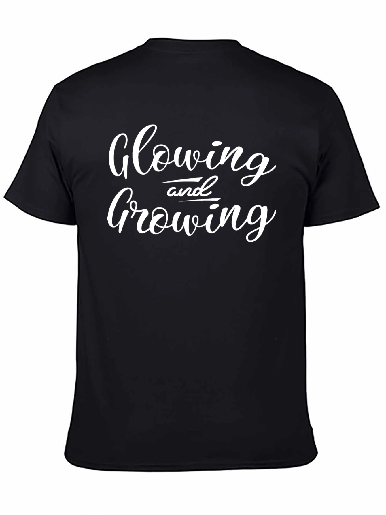Black Glowing and Growing Black T-Shirt view 4
