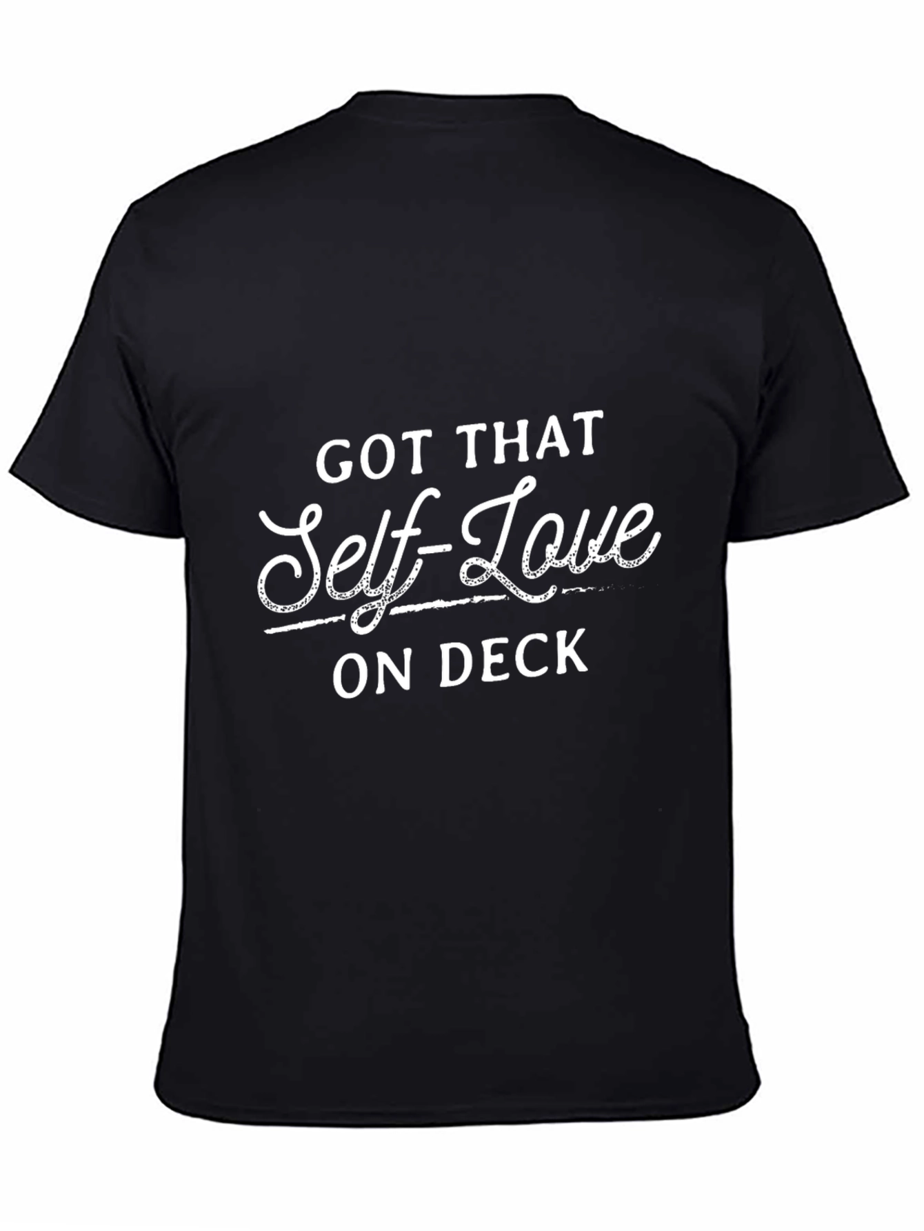 Black Self-Love On Deck Graphic T-Shirt view 4