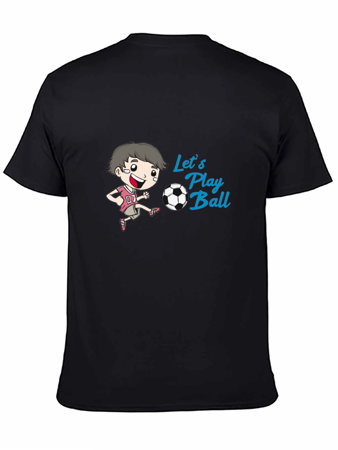 Black Play Ball! Graphic Print T-Shirt view 4