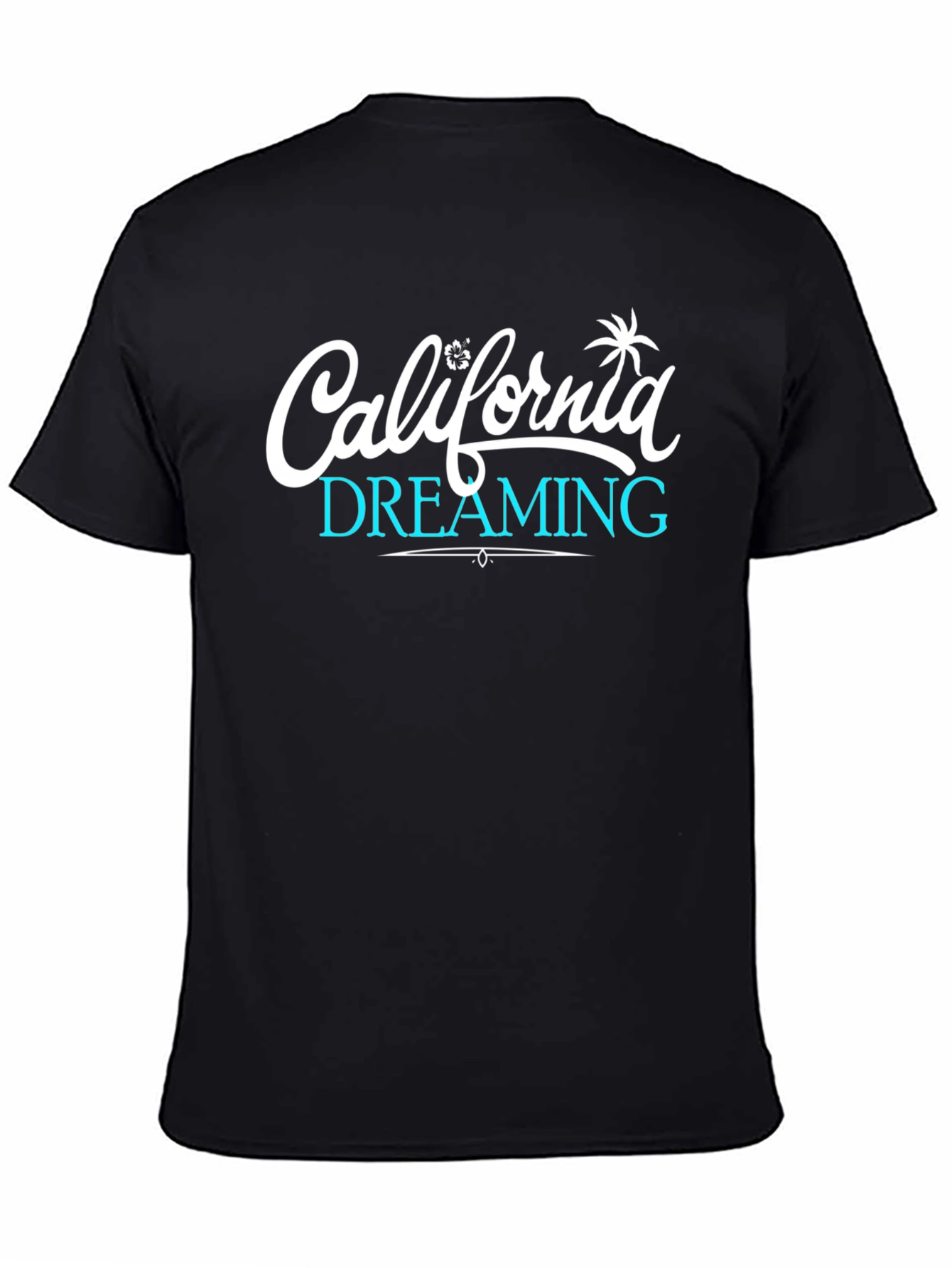 Black California Dreaming Graphic Tee - Black view 4