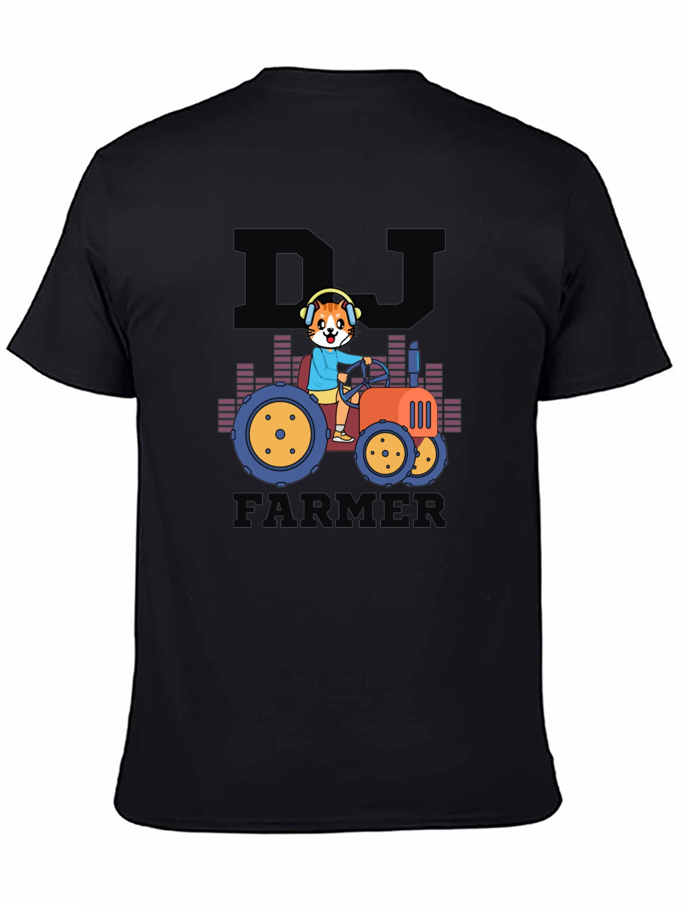Black DJ Farmer Graphic Tee - Black T-Shirt view 4