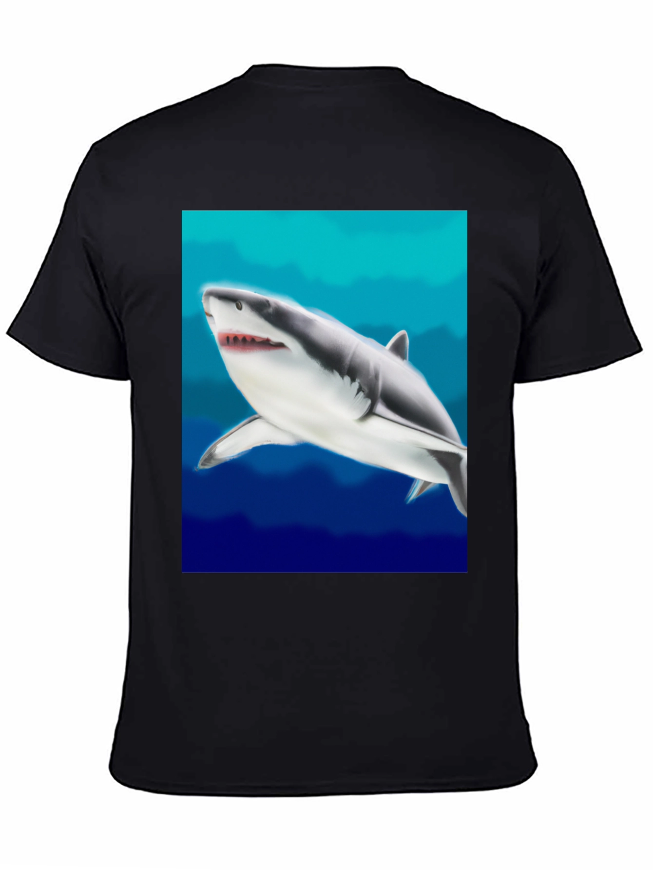 Black Shark Graphic Tee - Ocean Lover's Apparel view 4
