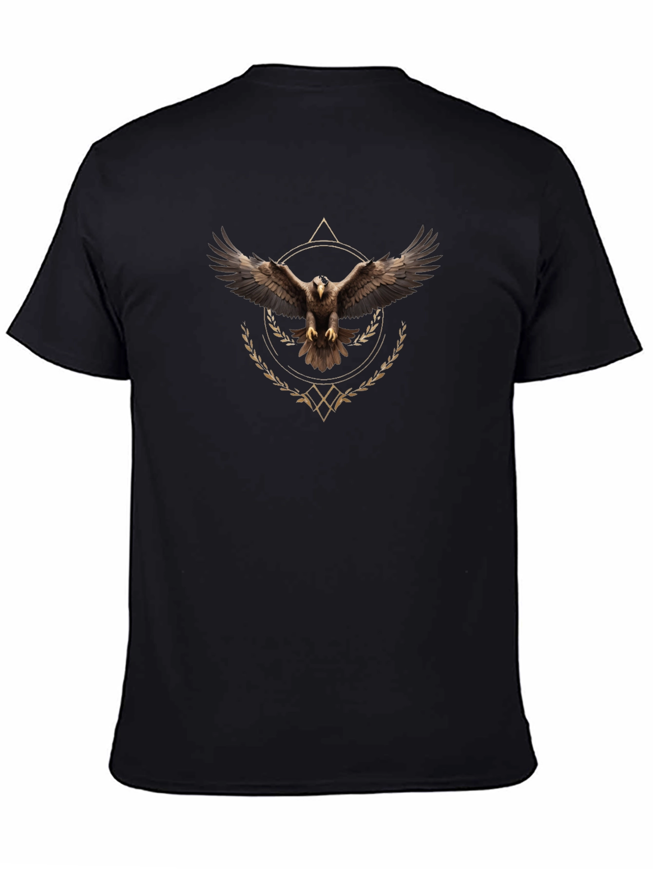 Black Eagle Graphic Tee - Black Cotton Blend view 4