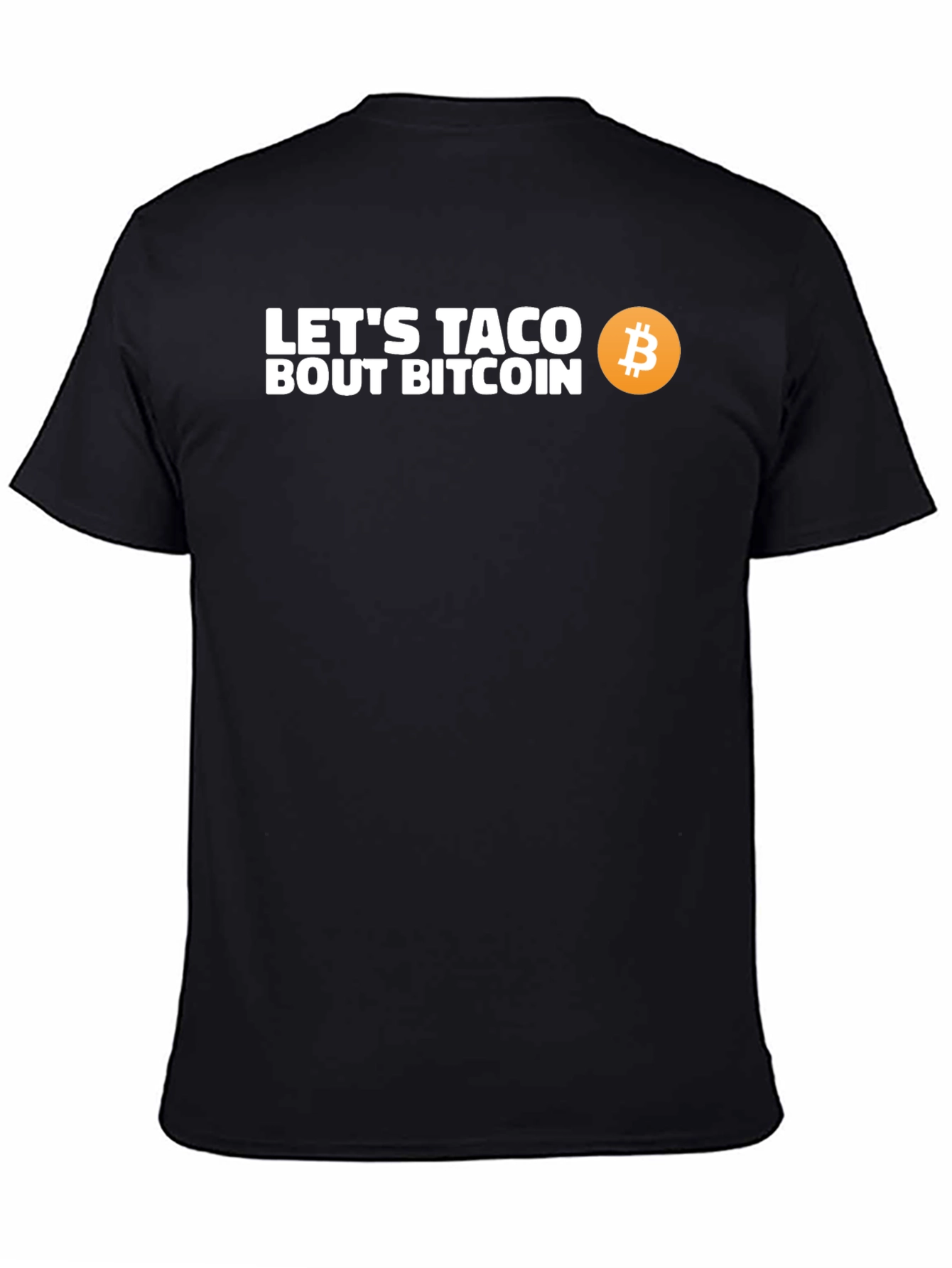 Black Let's Taco Bout Bitcoin T-Shirt - Crypto Tee view 4