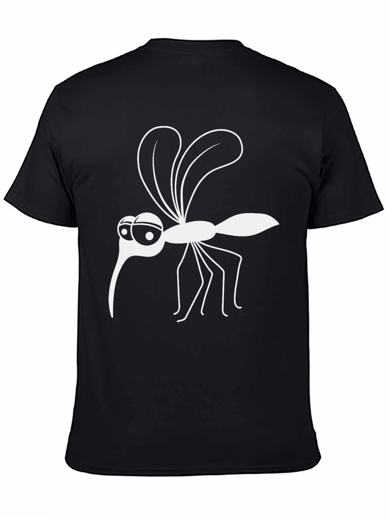 Black Mosquito Graphic Tee - Funny Insect Humor T-Shirt view 4