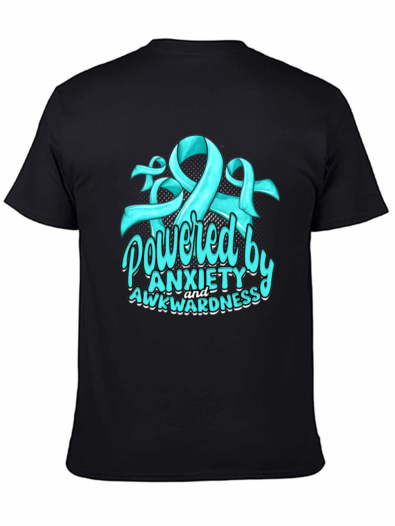 Black Anxiety & Awkwardness Tee - Mental Health Awareness Shirt view 4