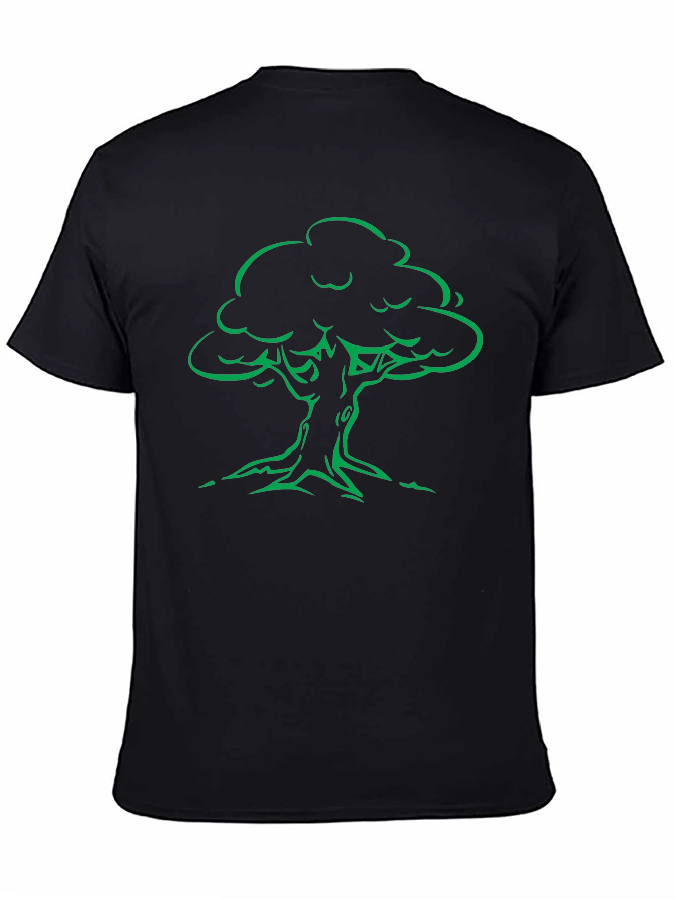 Black Black Tree Graphic Tee - Nature Lover's Choice view 4
