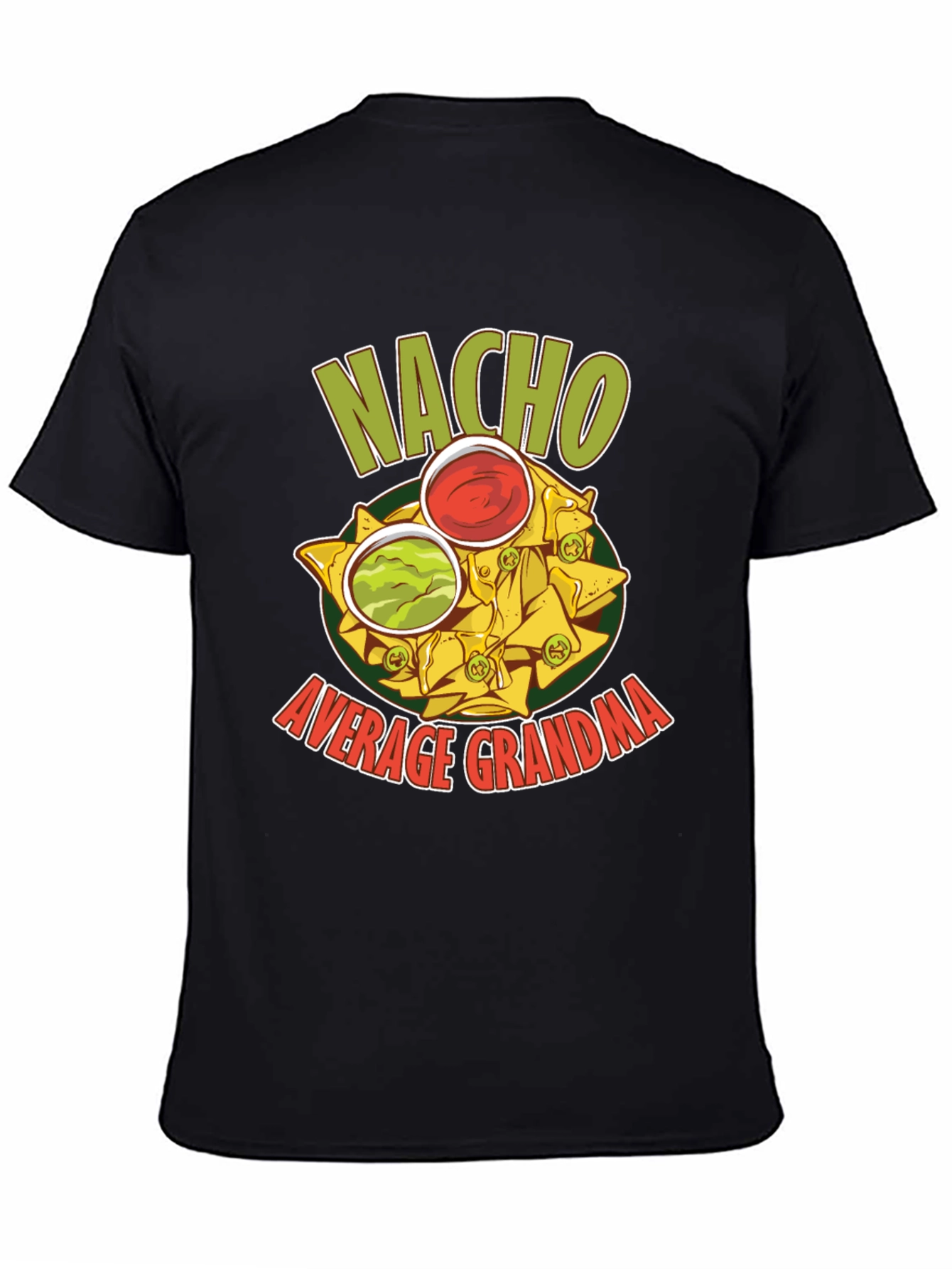 Black Nacho Average Grandma Graphic T-Shirt view 4