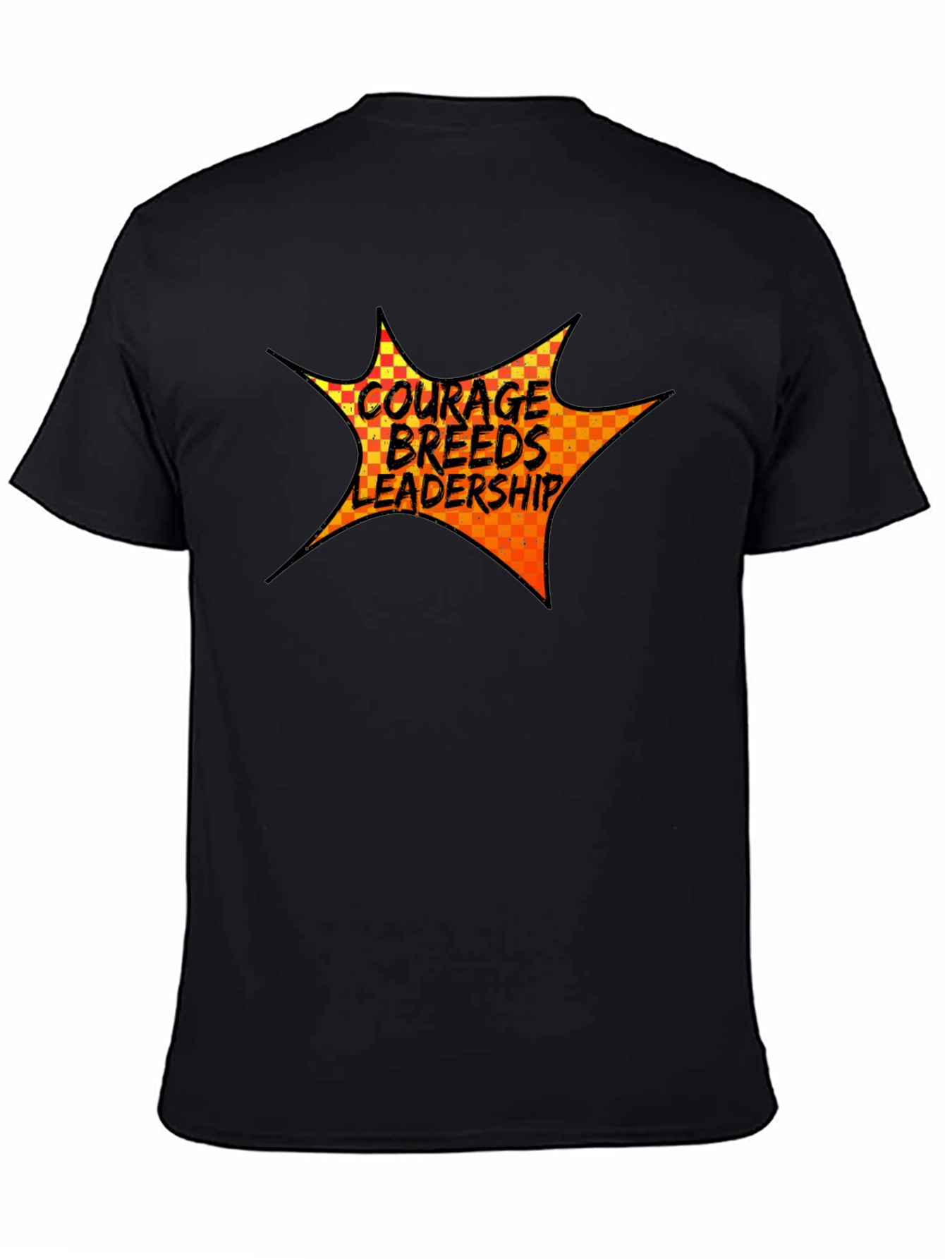 Black Courage Breeds Leadership Graphic Tee view 4