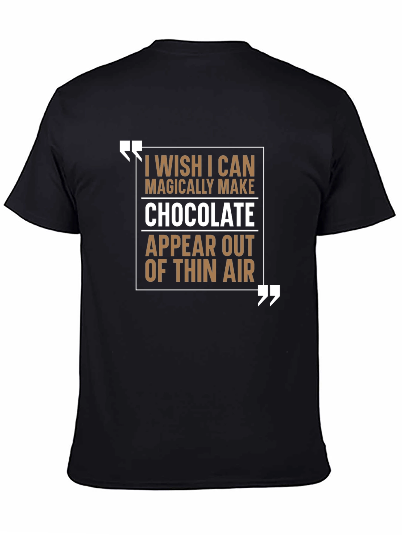 Black Chocolate Wish T-Shirt: Magically Delicious Style view 4